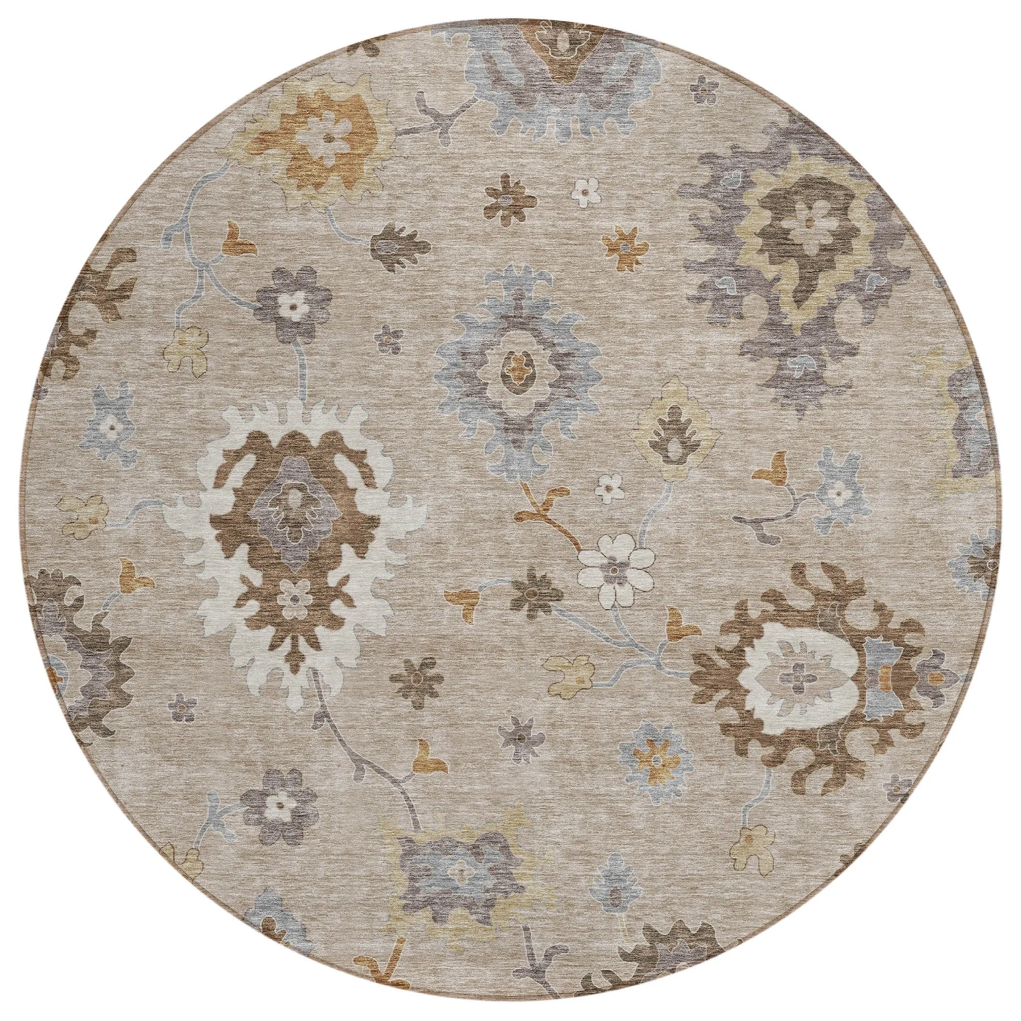 Machine Washable Indoor/ Outdoor Chantille Kashan Traditonal Rug