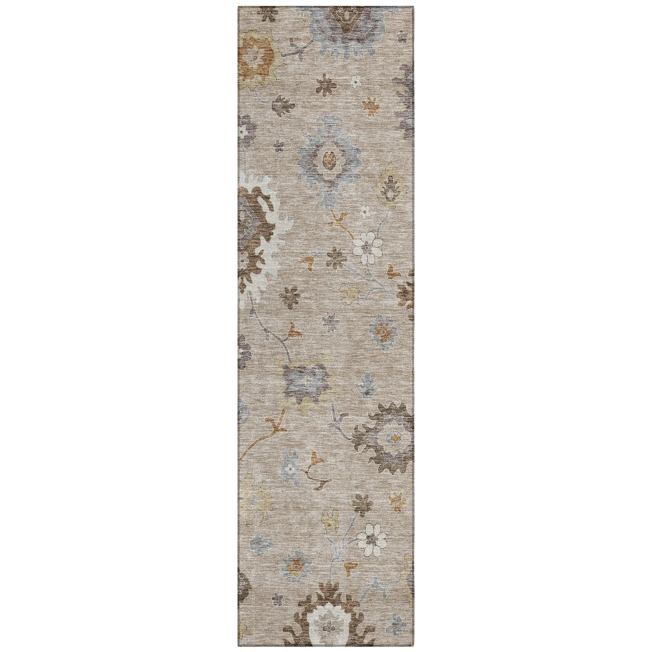 Machine Washable Indoor/ Outdoor Chantille Kashan Traditonal Rug