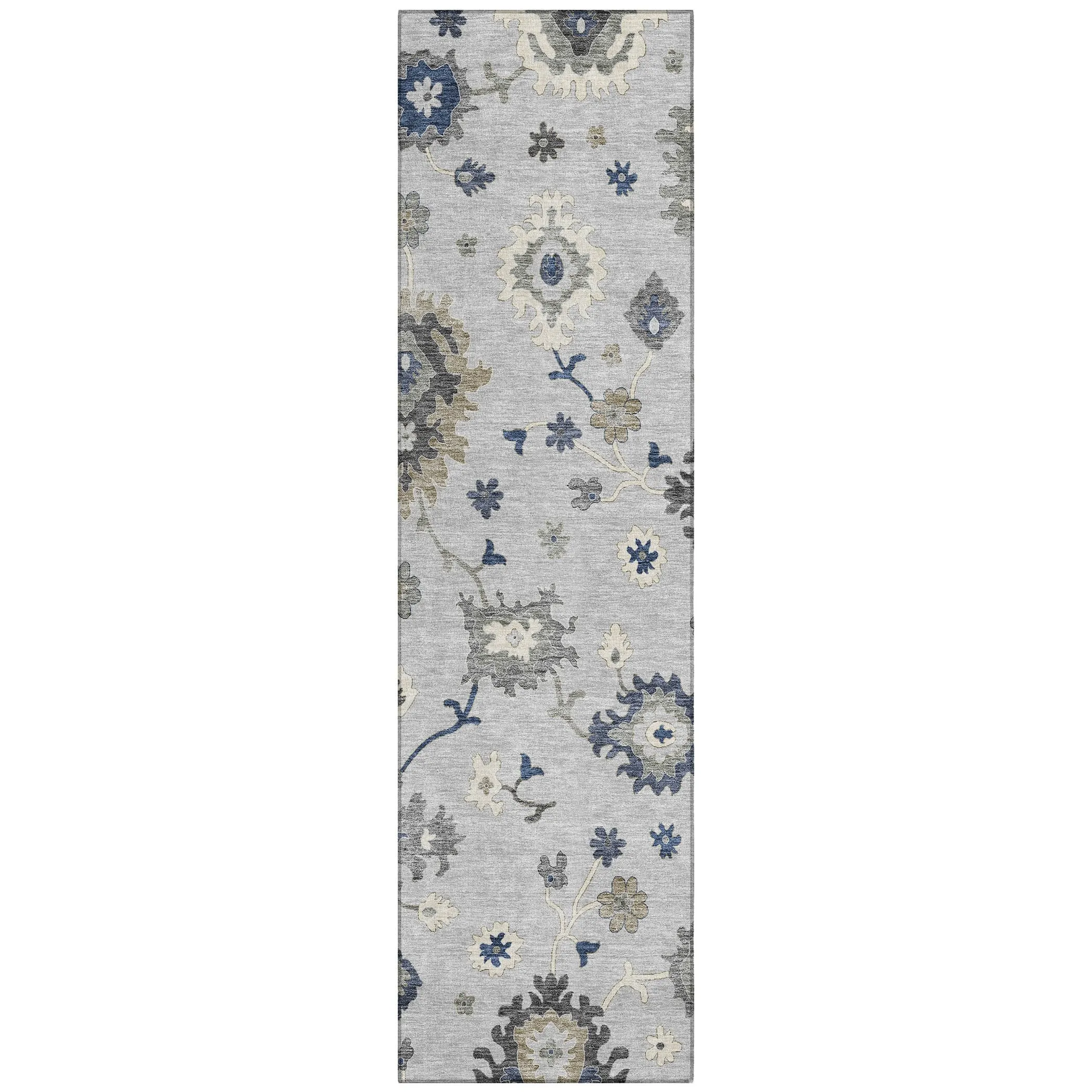 Machine Washable Indoor/ Outdoor Chantille Kashan Traditonal Rug