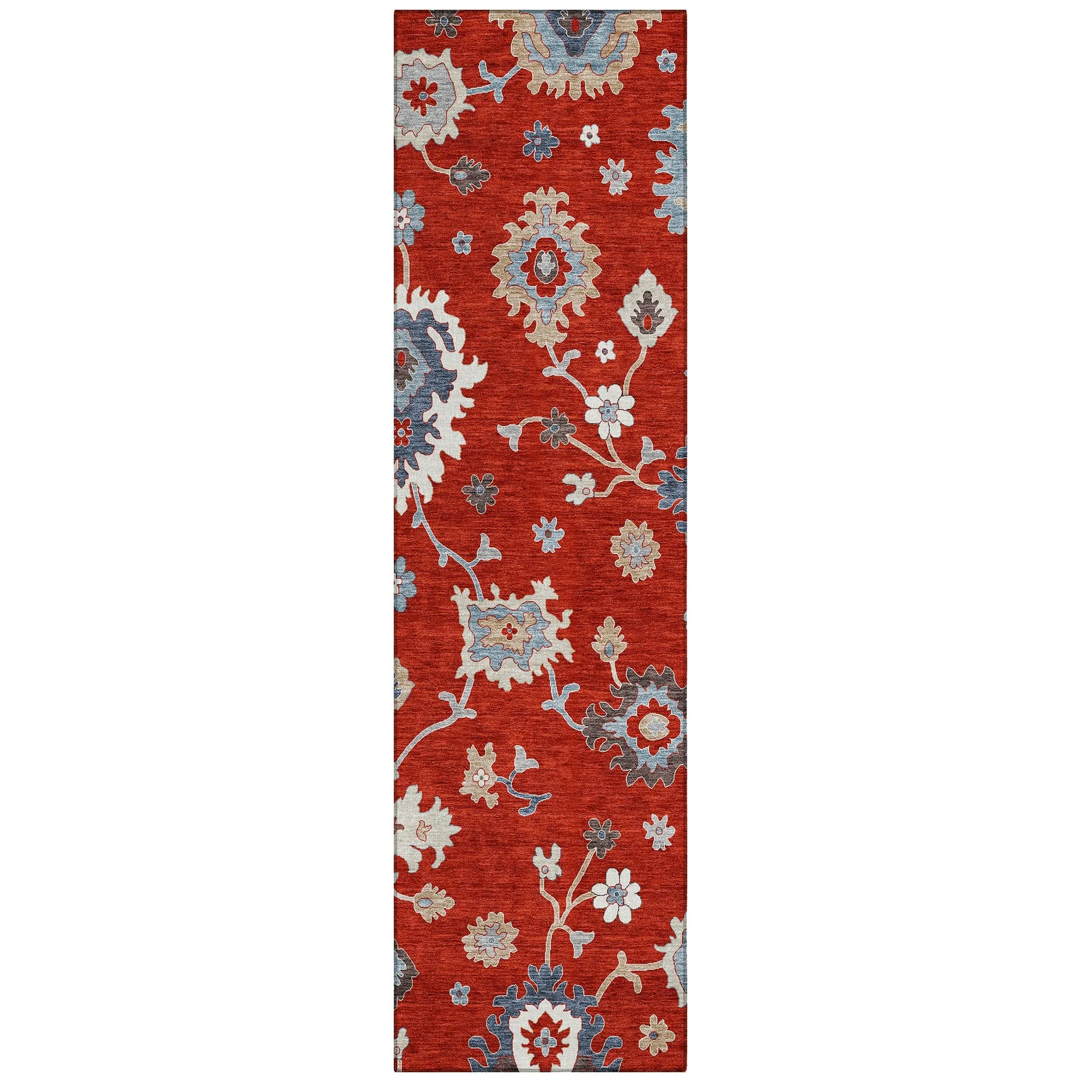 Machine Washable Indoor/ Outdoor Chantille Kashan Traditonal Rug