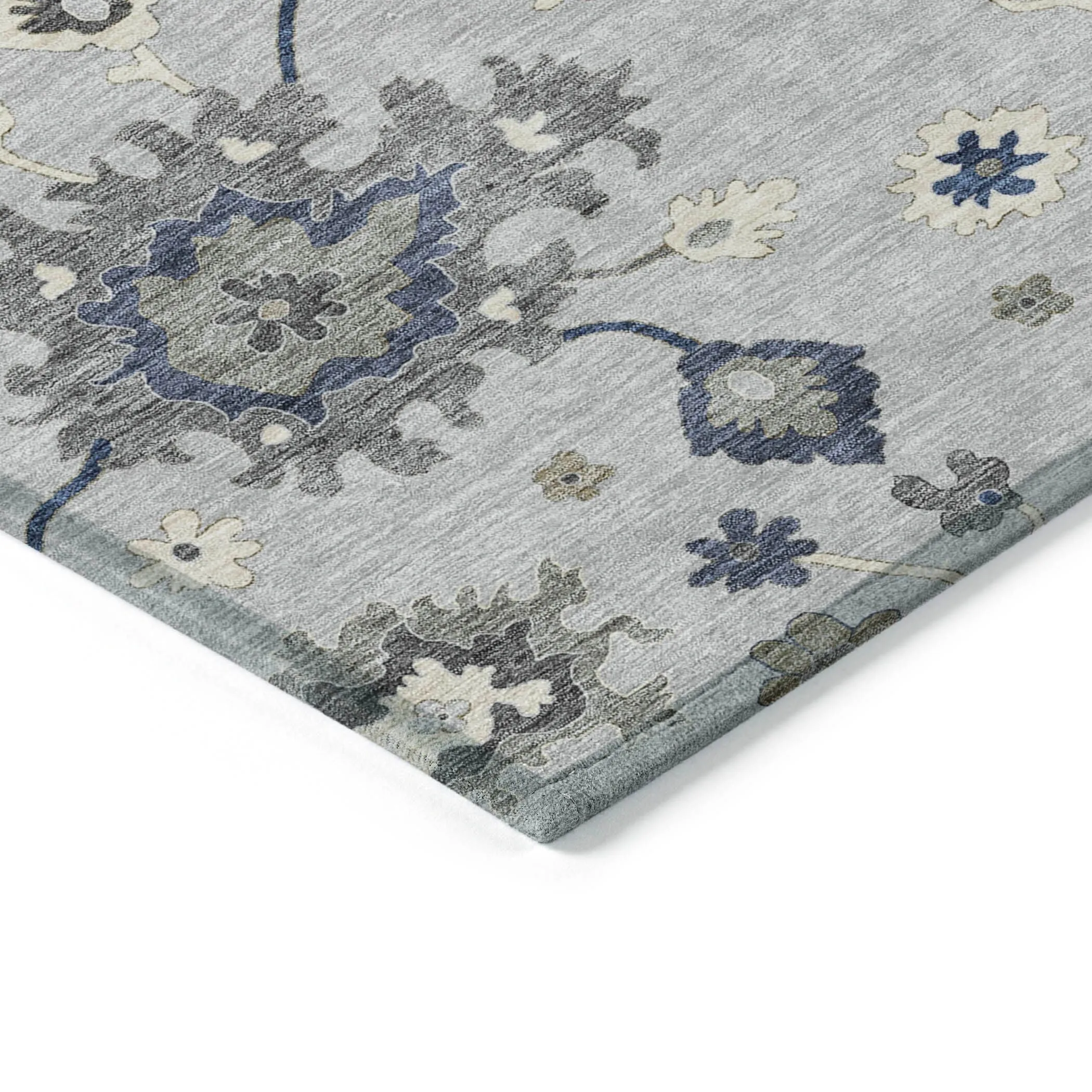 Machine Washable Indoor/ Outdoor Chantille Kashan Traditonal Rug