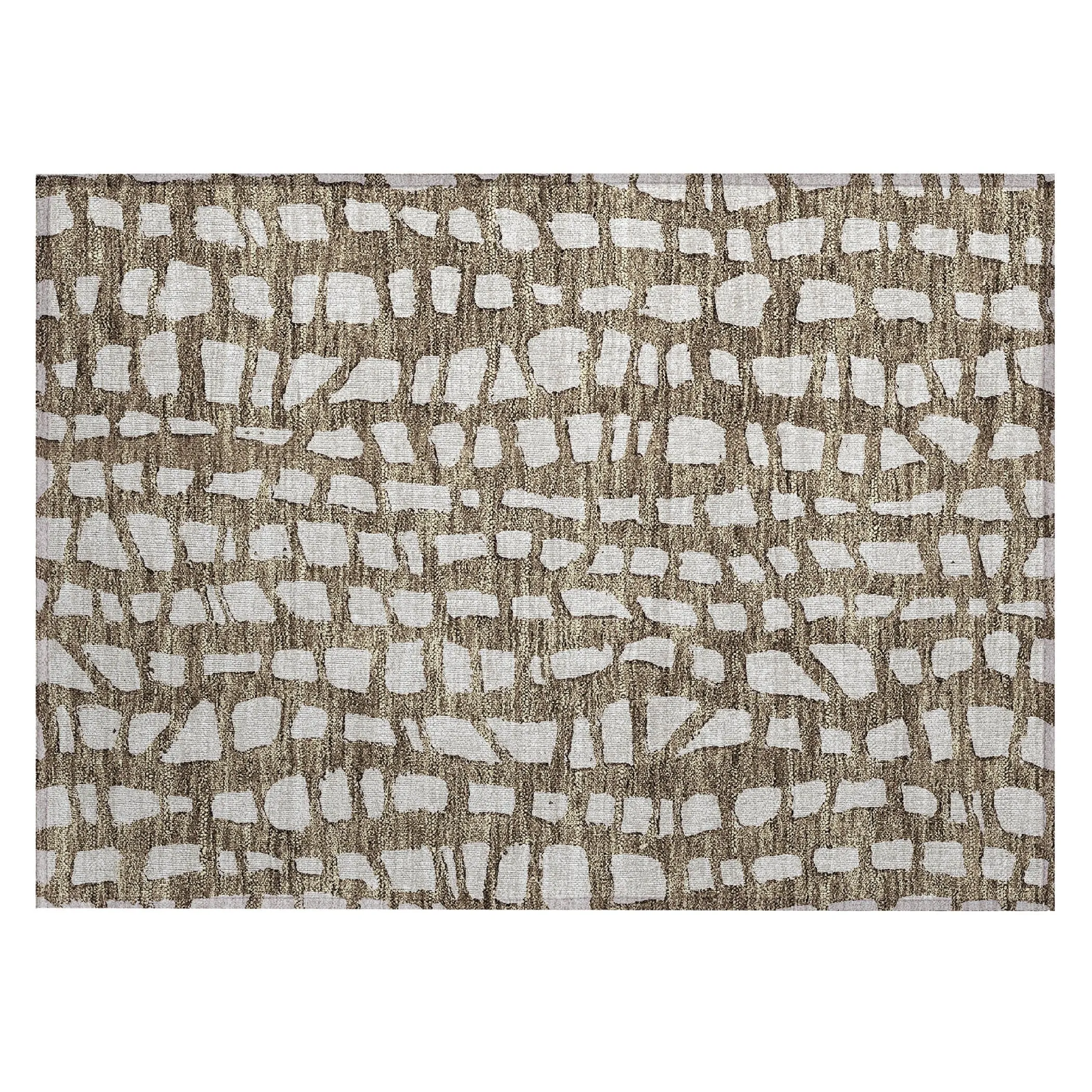 Machine Washable Indoor/ Outdoor Chantille Modern Abstract Rug