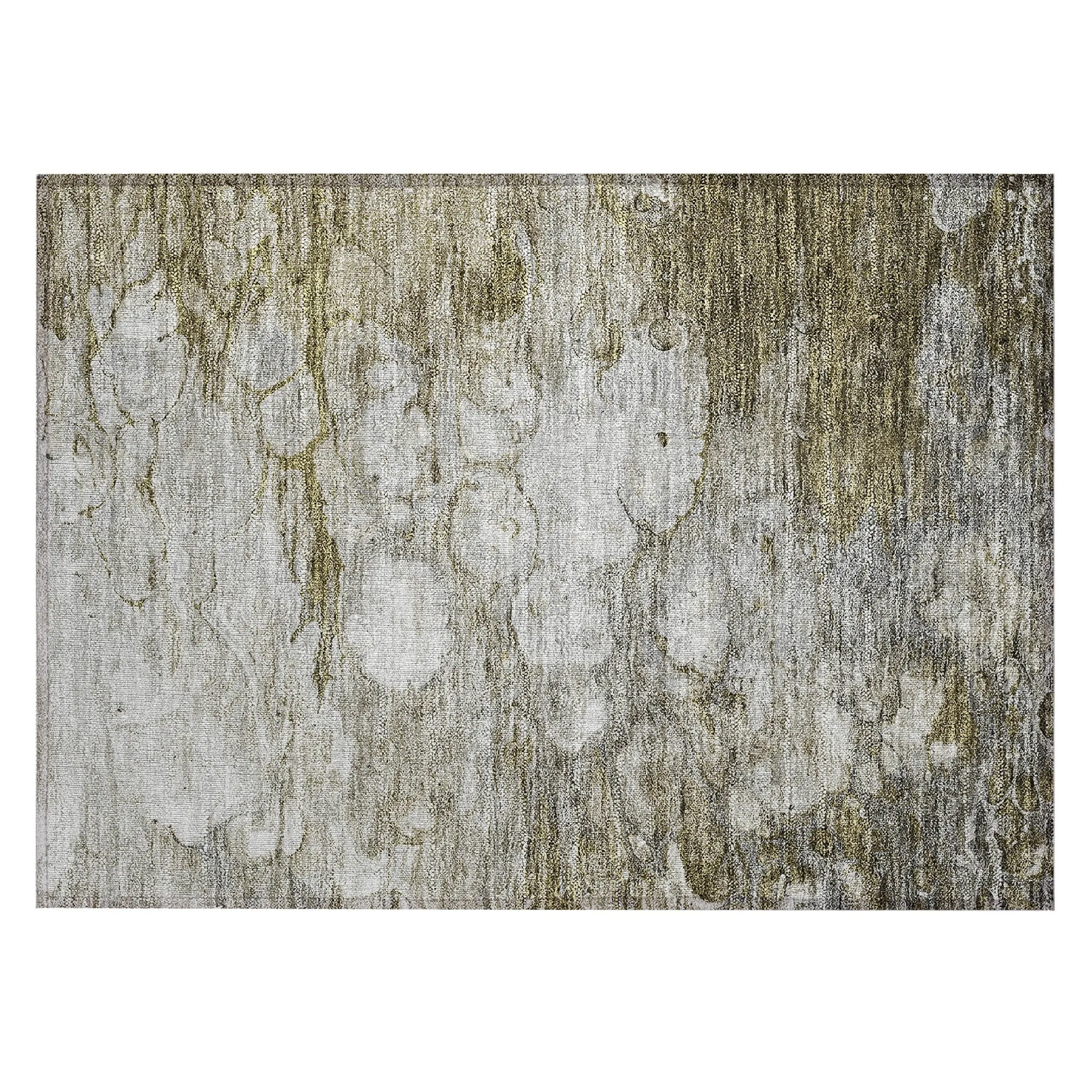 Machine Washable Indoor/ Outdoor Chantille Modern Abstract Rug