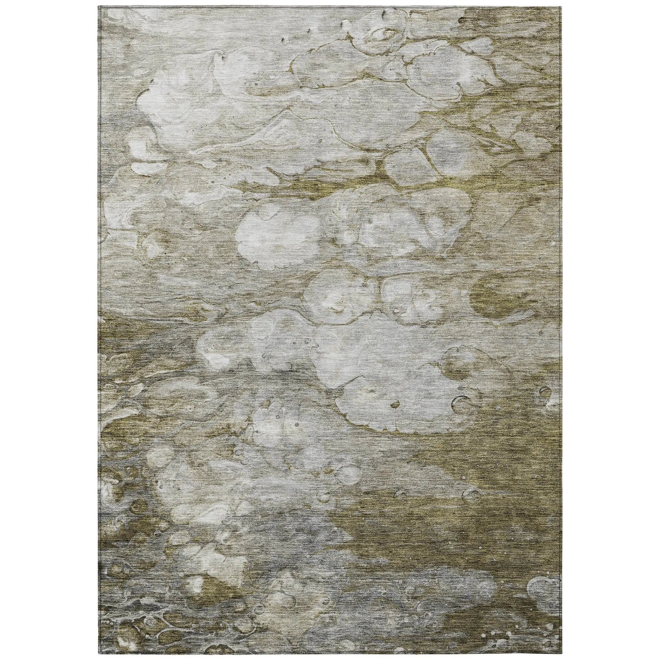 Machine Washable Indoor/ Outdoor Chantille Modern Abstract Rug