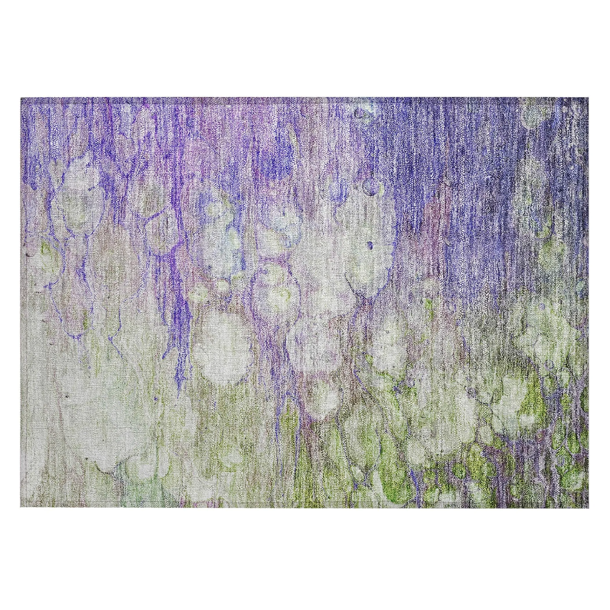 Machine Washable Indoor/ Outdoor Chantille Modern Abstract Rug