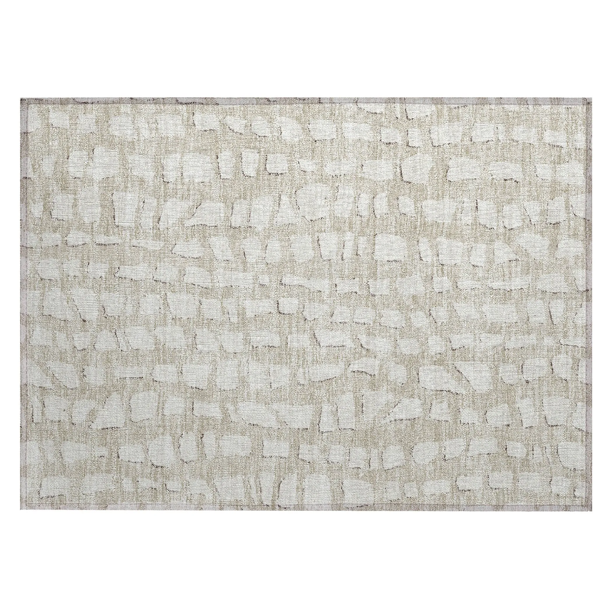 Machine Washable Indoor/ Outdoor Chantille Modern Abstract Rug