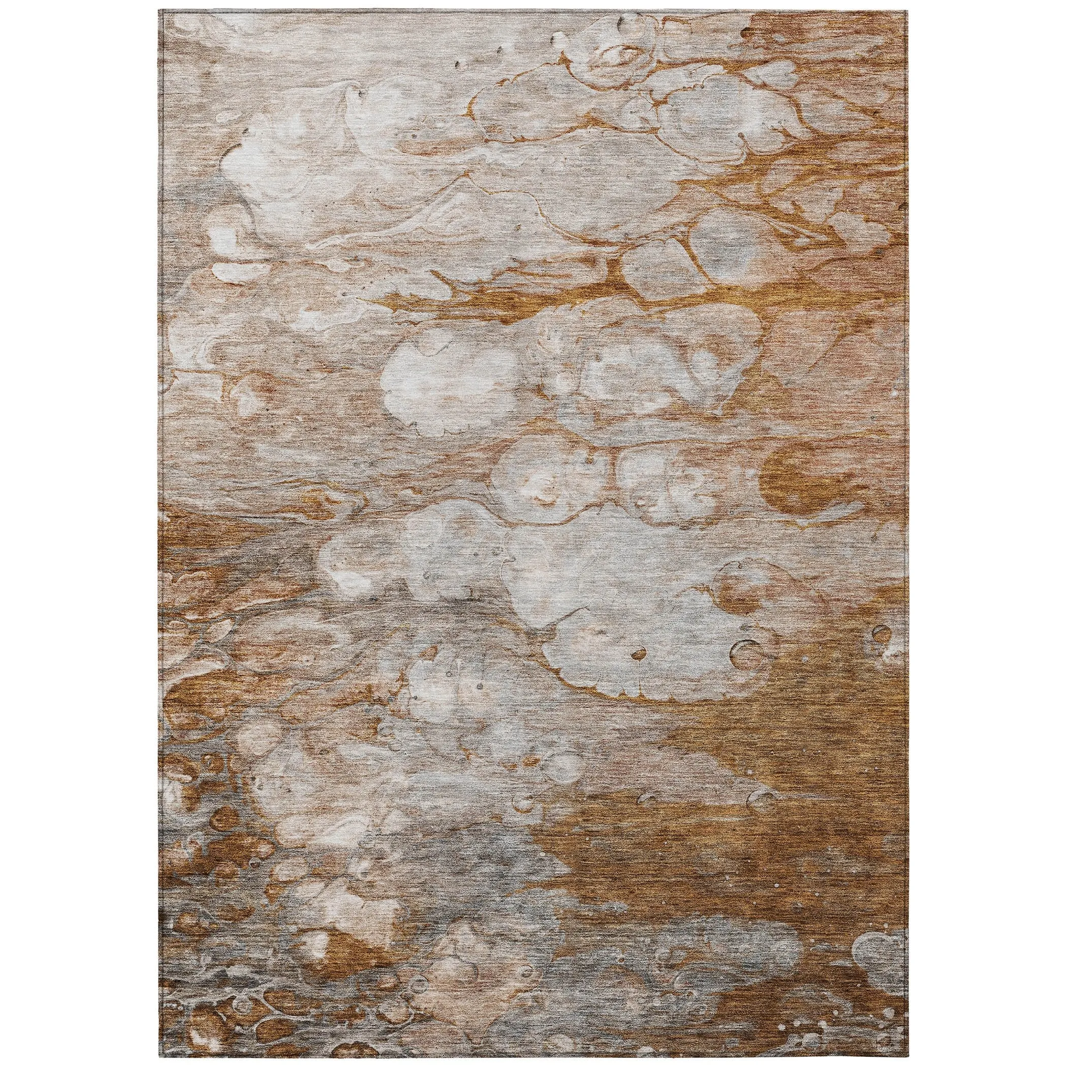 Machine Washable Indoor/ Outdoor Chantille Modern Abstract Rug