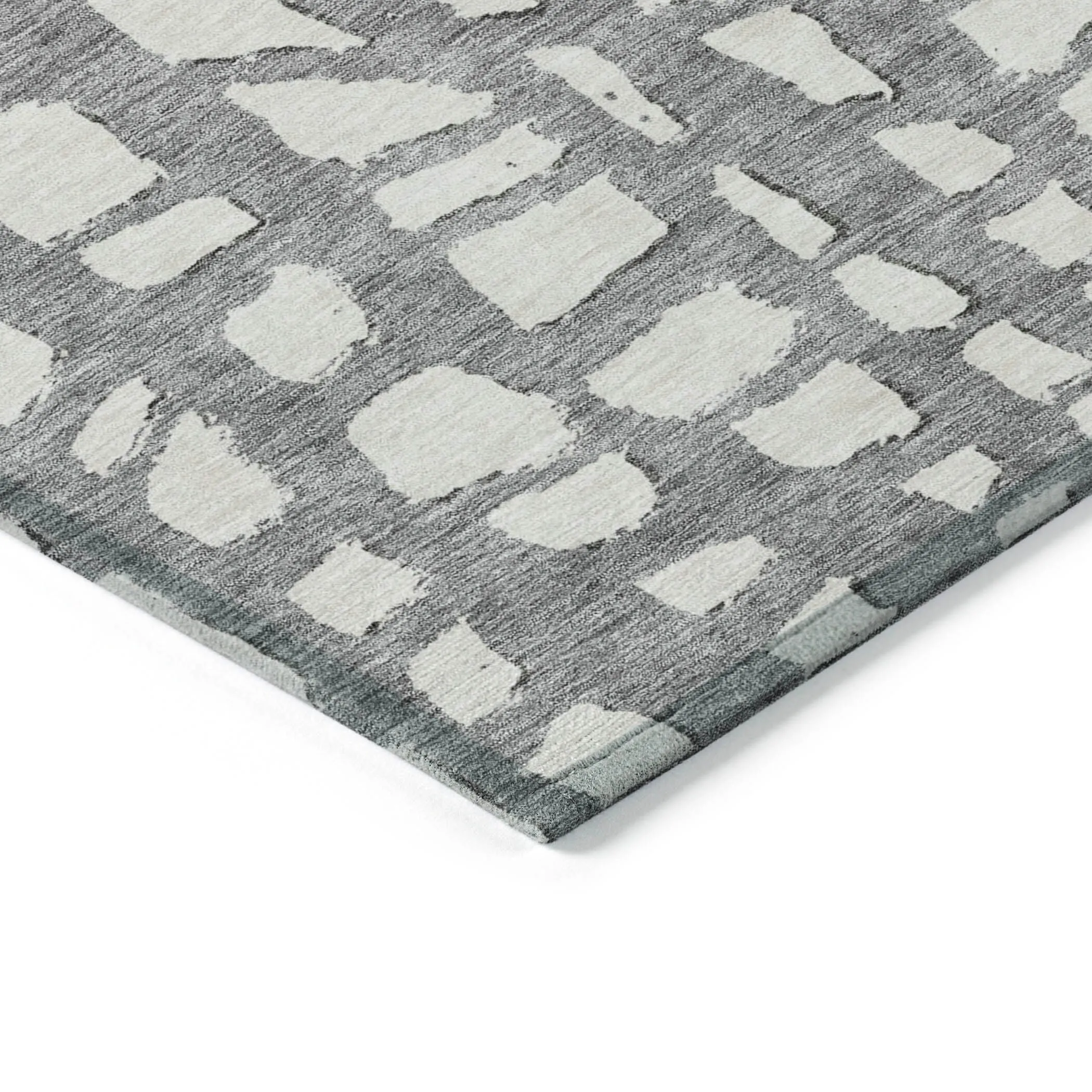 Machine Washable Indoor/ Outdoor Chantille Modern Abstract Rug