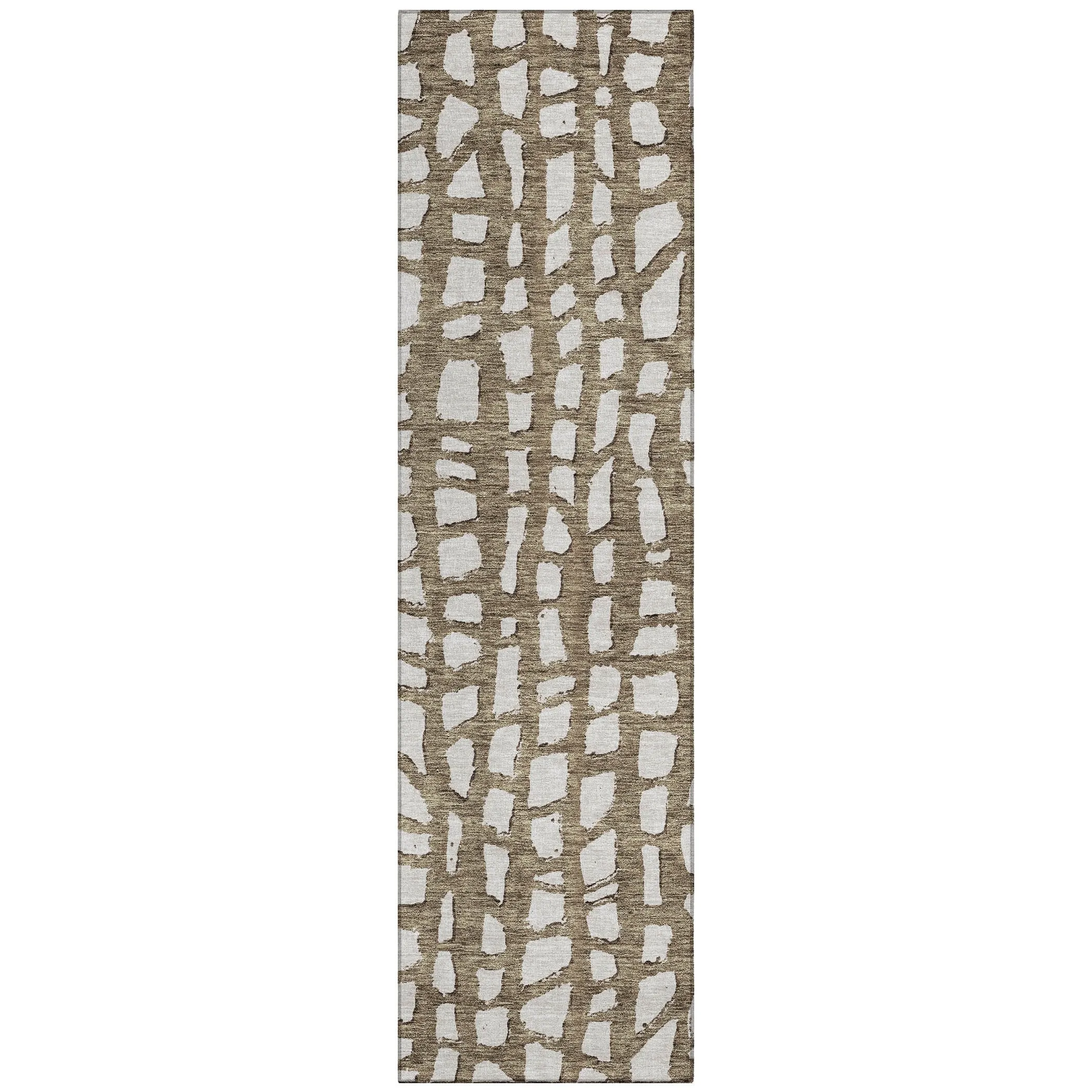 Machine Washable Indoor/ Outdoor Chantille Modern Abstract Rug