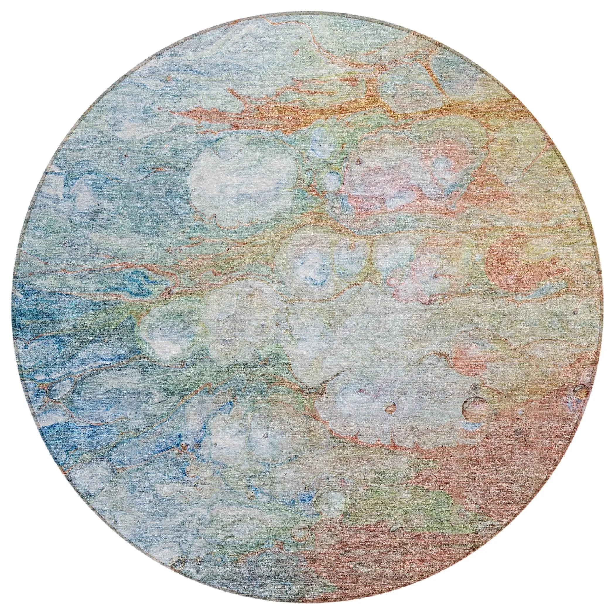 Machine Washable Indoor/ Outdoor Chantille Modern Abstract Rug