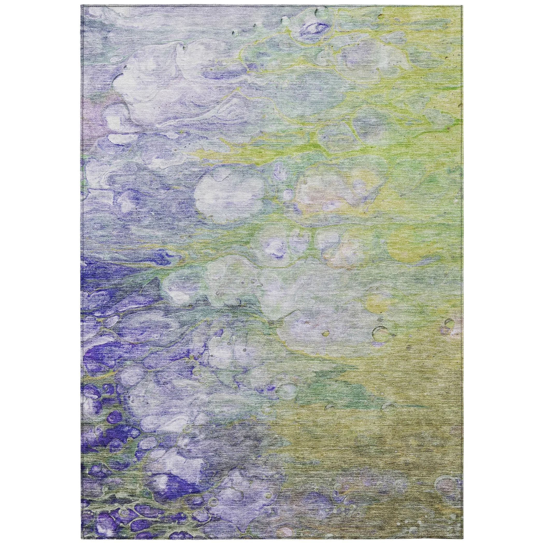 Machine Washable Indoor/ Outdoor Chantille Modern Abstract Rug