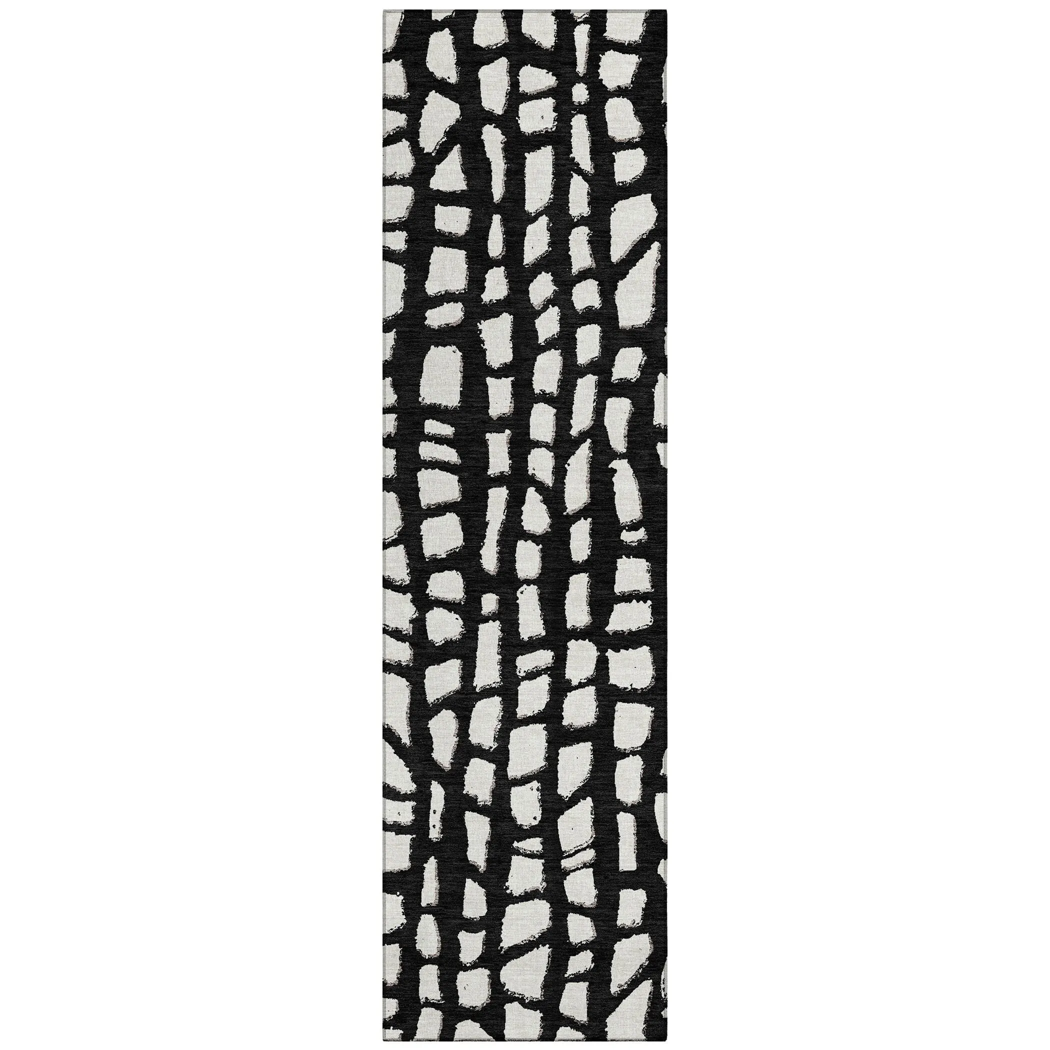 Machine Washable Indoor/ Outdoor Chantille Modern Abstract Rug