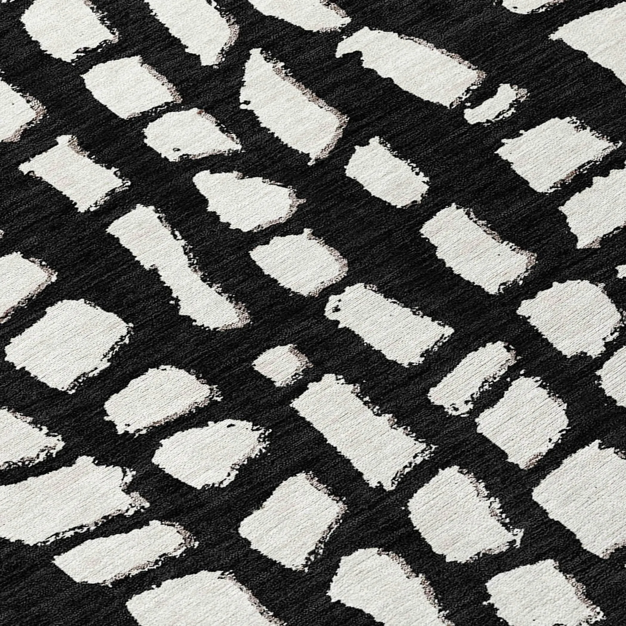 Machine Washable Indoor/ Outdoor Chantille Modern Abstract Rug