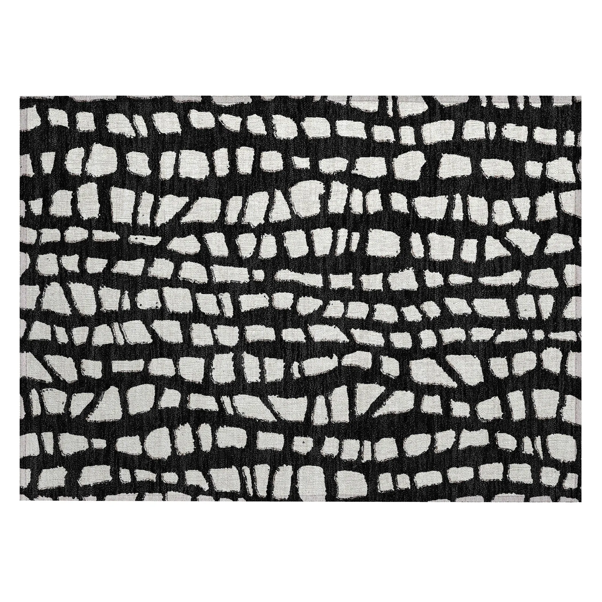 Machine Washable Indoor/ Outdoor Chantille Modern Abstract Rug