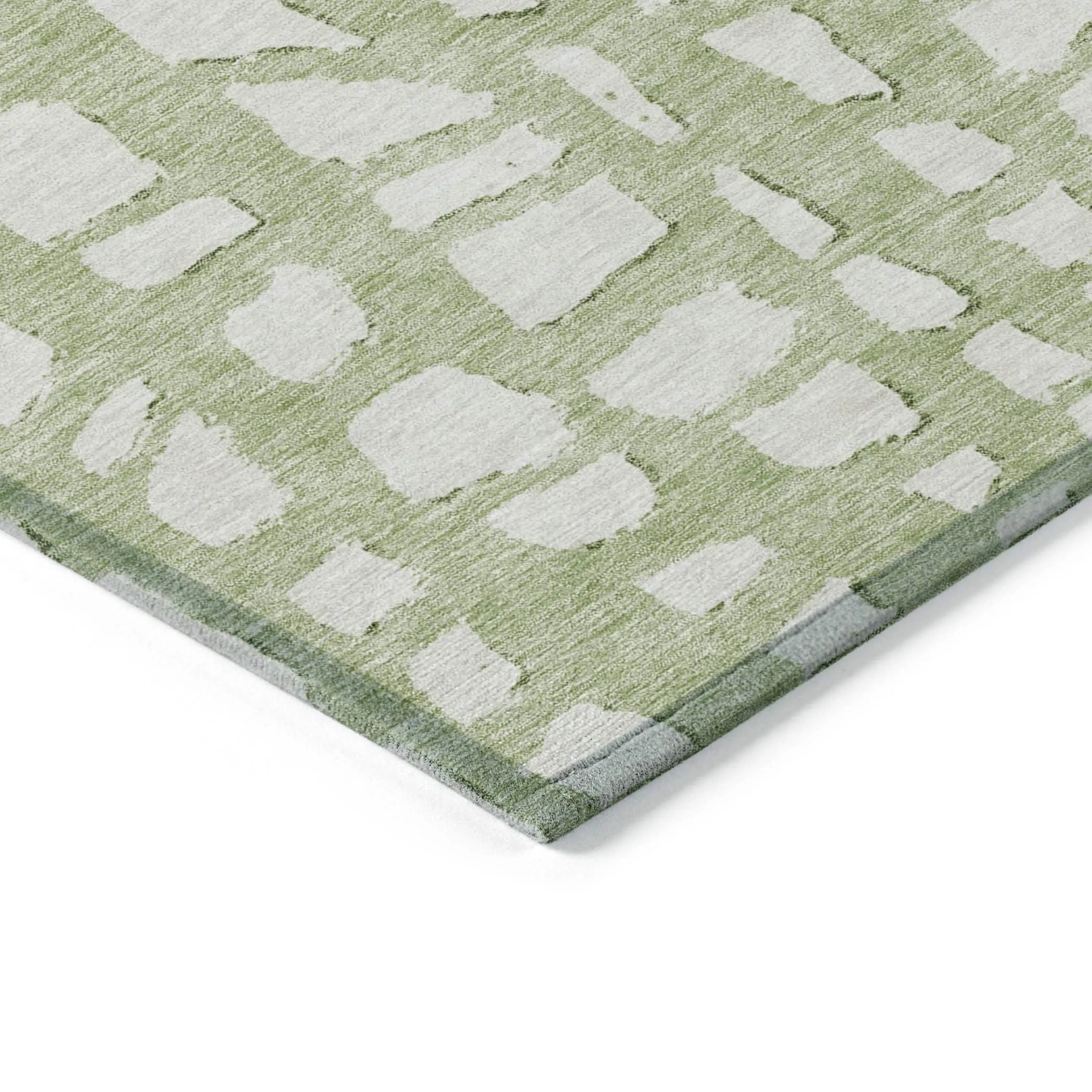 Machine Washable Indoor/ Outdoor Chantille Modern Abstract Rug