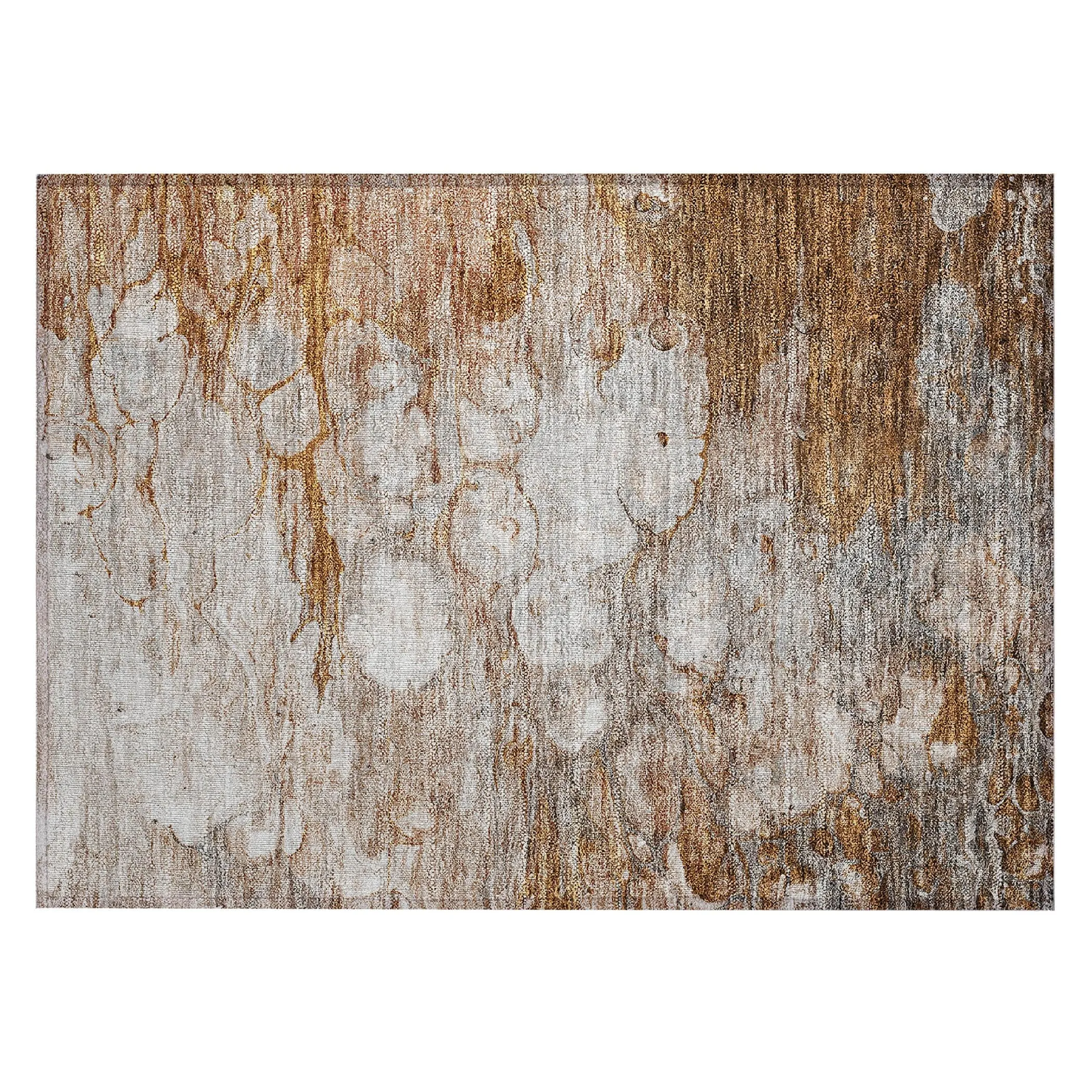 Machine Washable Indoor/ Outdoor Chantille Modern Abstract Rug