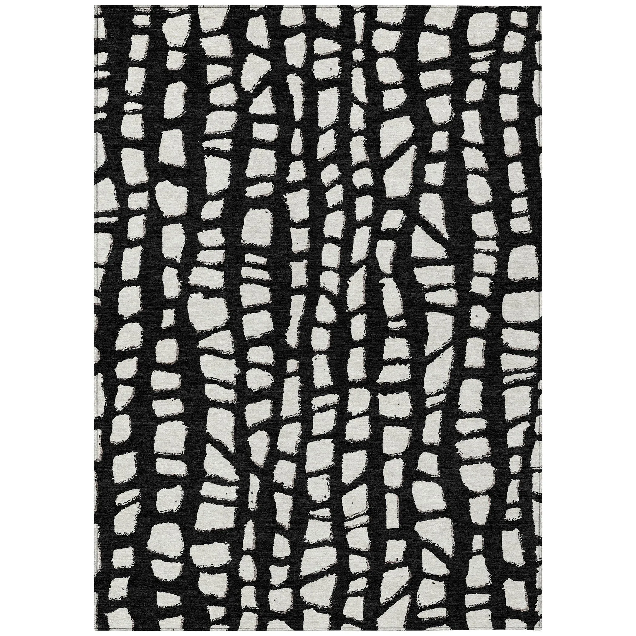 Machine Washable Indoor/ Outdoor Chantille Modern Abstract Rug