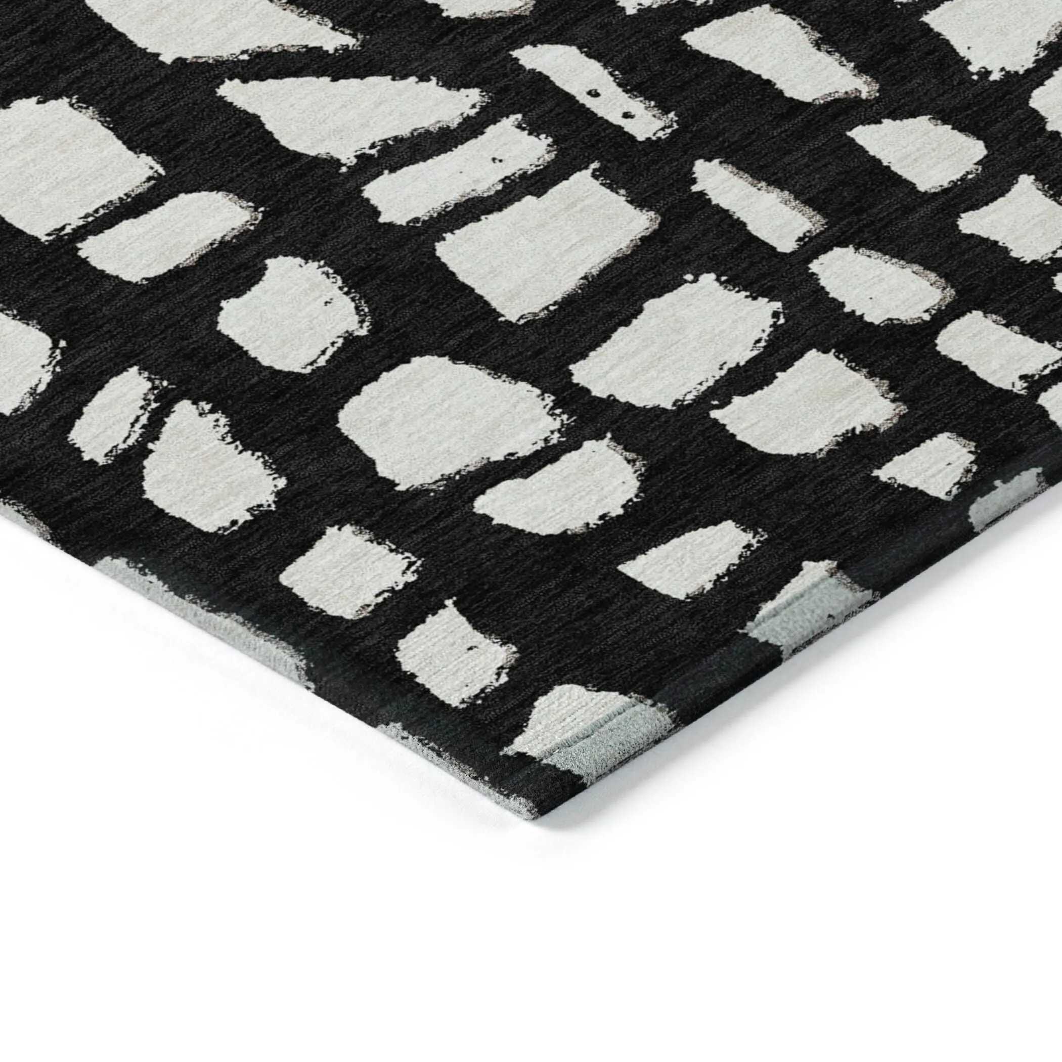 Machine Washable Indoor/ Outdoor Chantille Modern Abstract Rug
