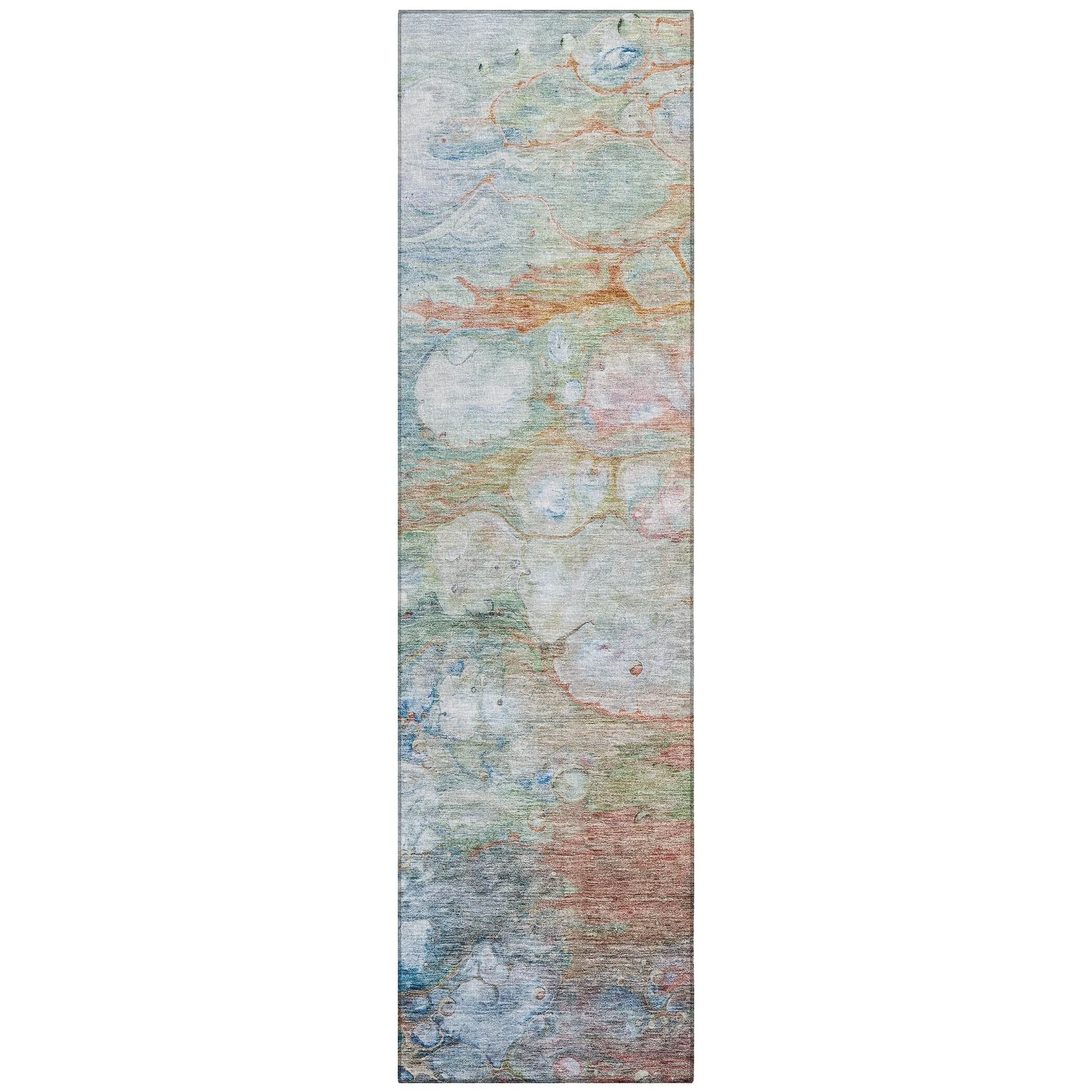 Machine Washable Indoor/ Outdoor Chantille Modern Abstract Rug