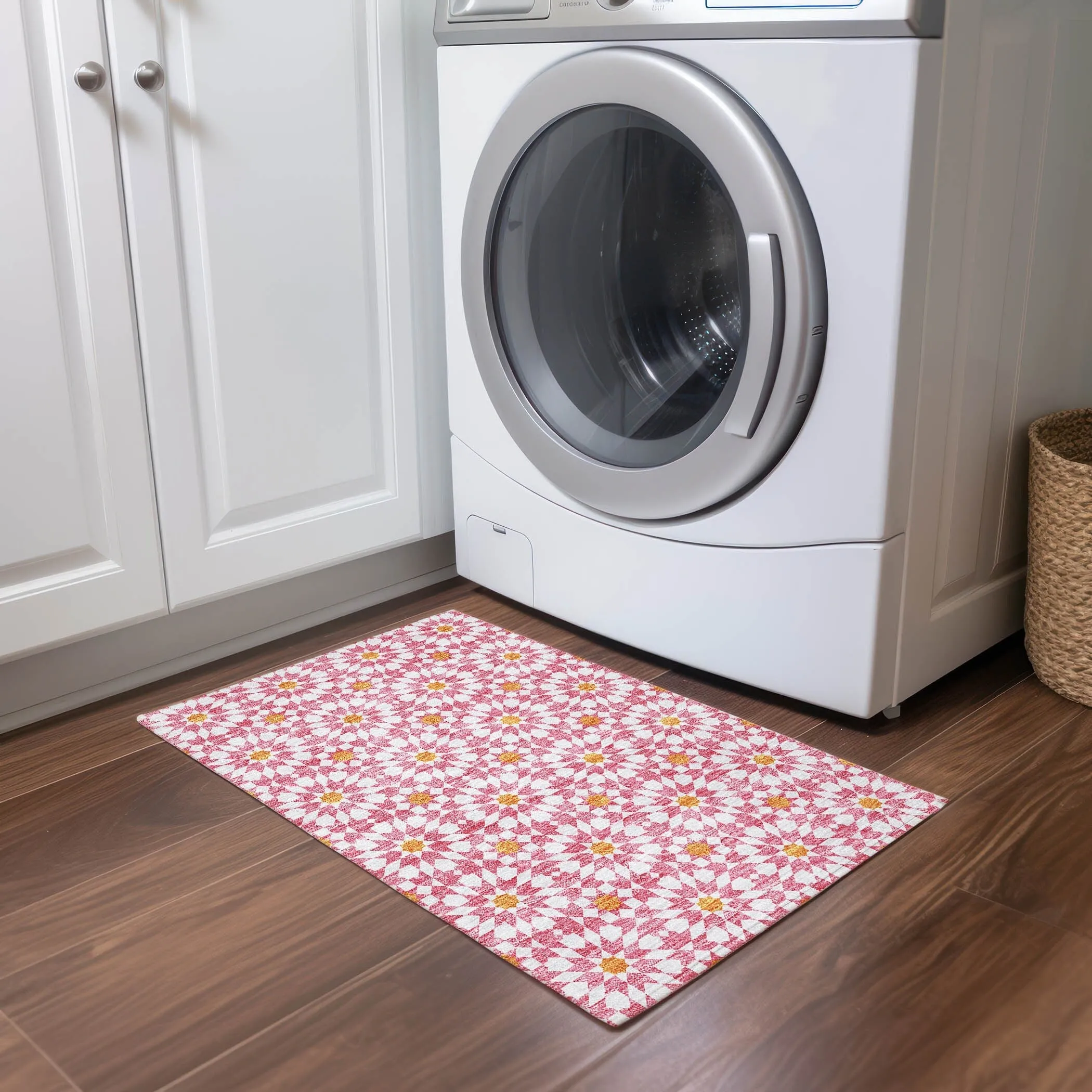 Machine Washable Indoor/ Outdoor Chantille Modern Boho Rug