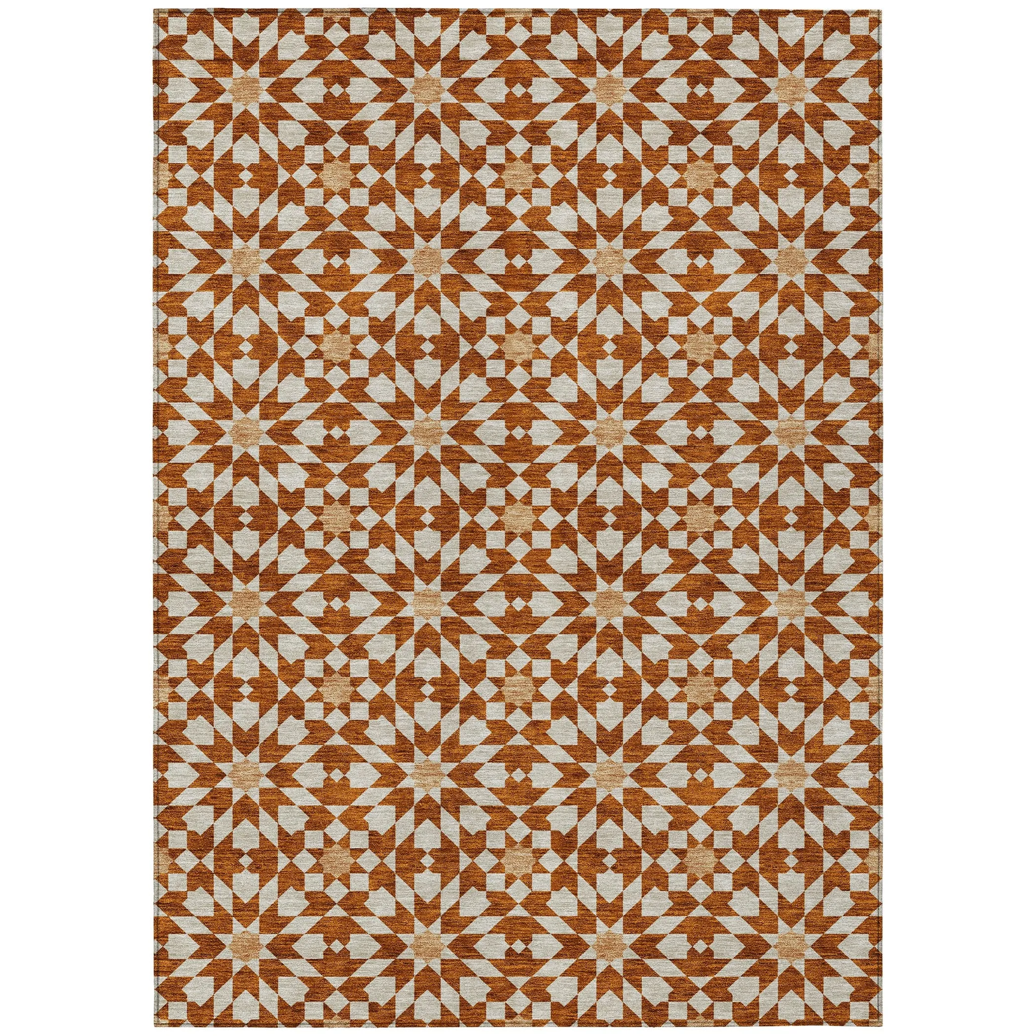 Machine Washable Indoor/ Outdoor Chantille Modern Boho Rug