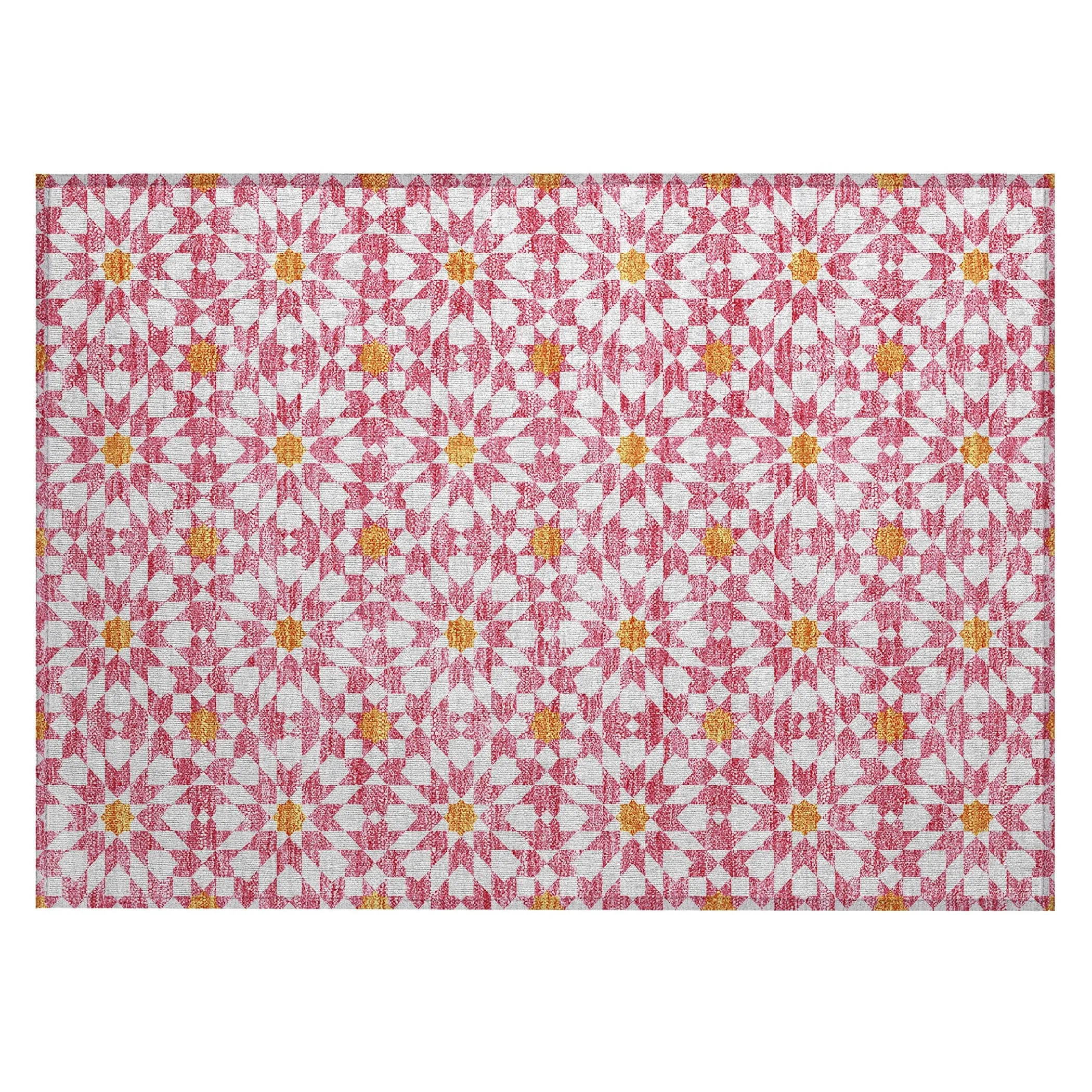 Machine Washable Indoor/ Outdoor Chantille Modern Boho Rug