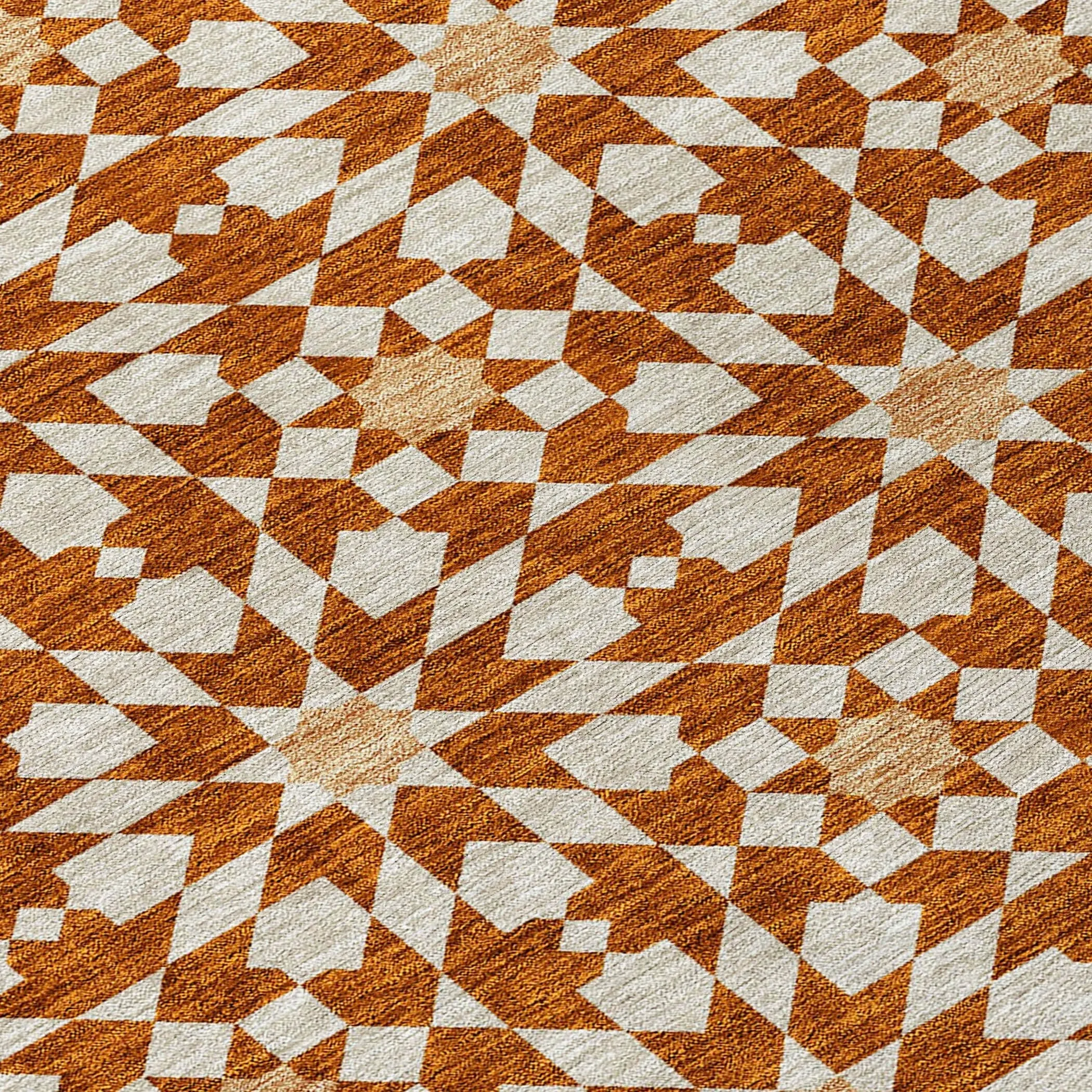 Machine Washable Indoor/ Outdoor Chantille Modern Boho Rug
