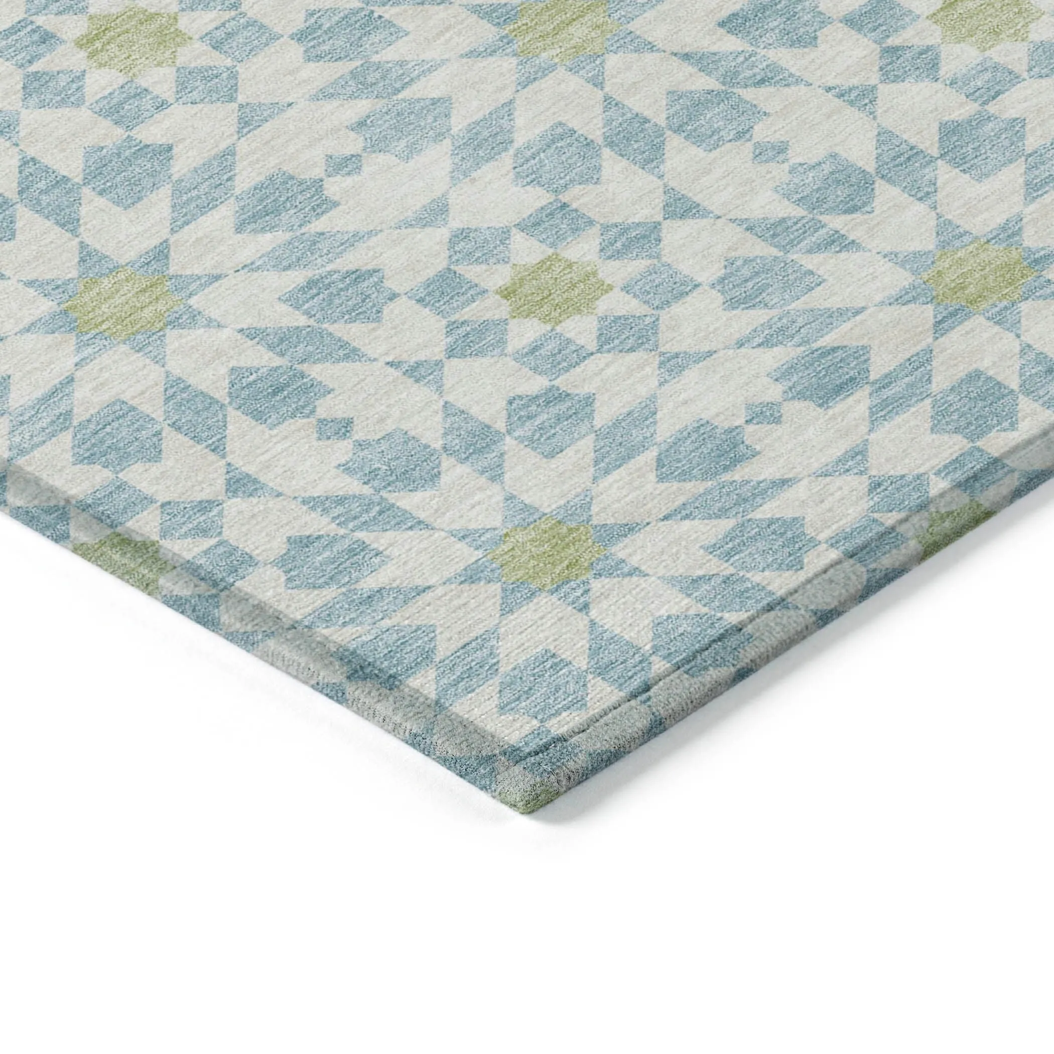 Machine Washable Indoor/ Outdoor Chantille Modern Boho Rug