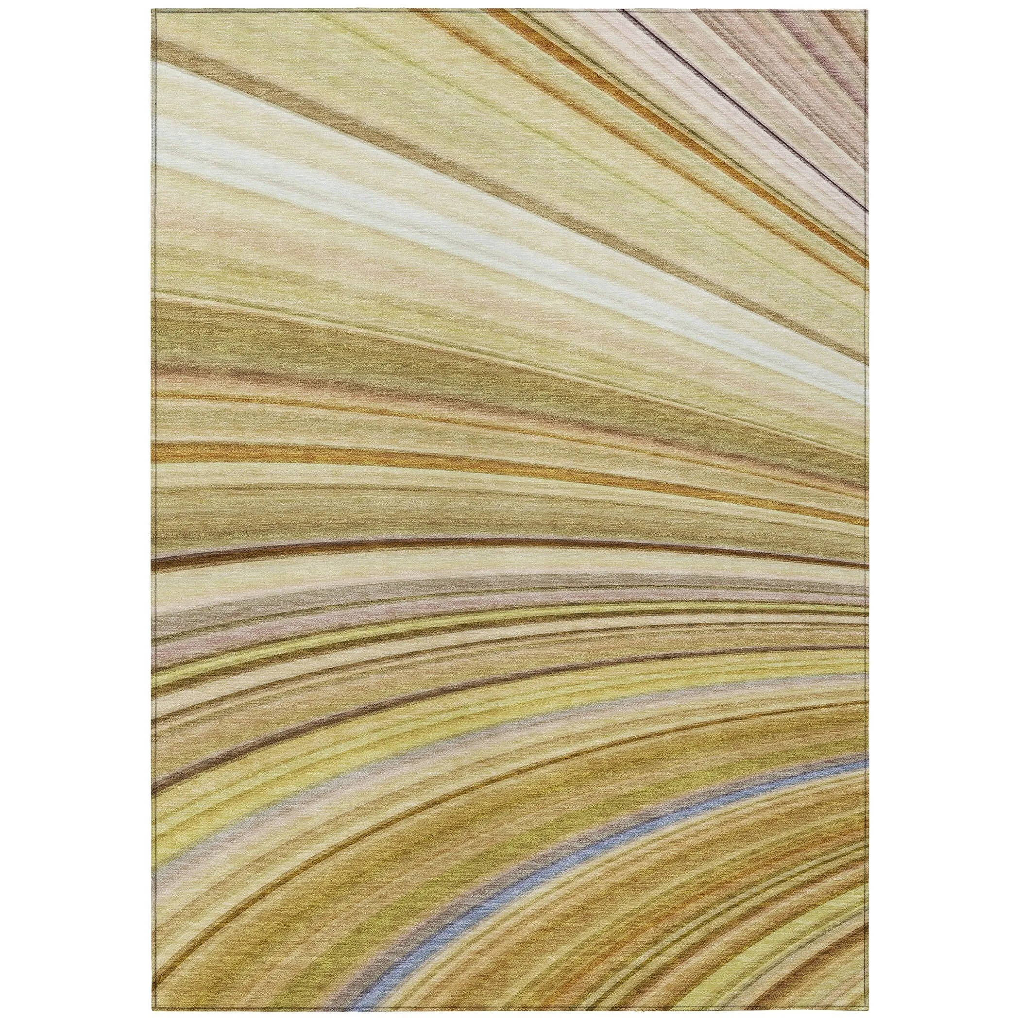 Machine Washable Indoor/ Outdoor Chantille Modern Burst Rug