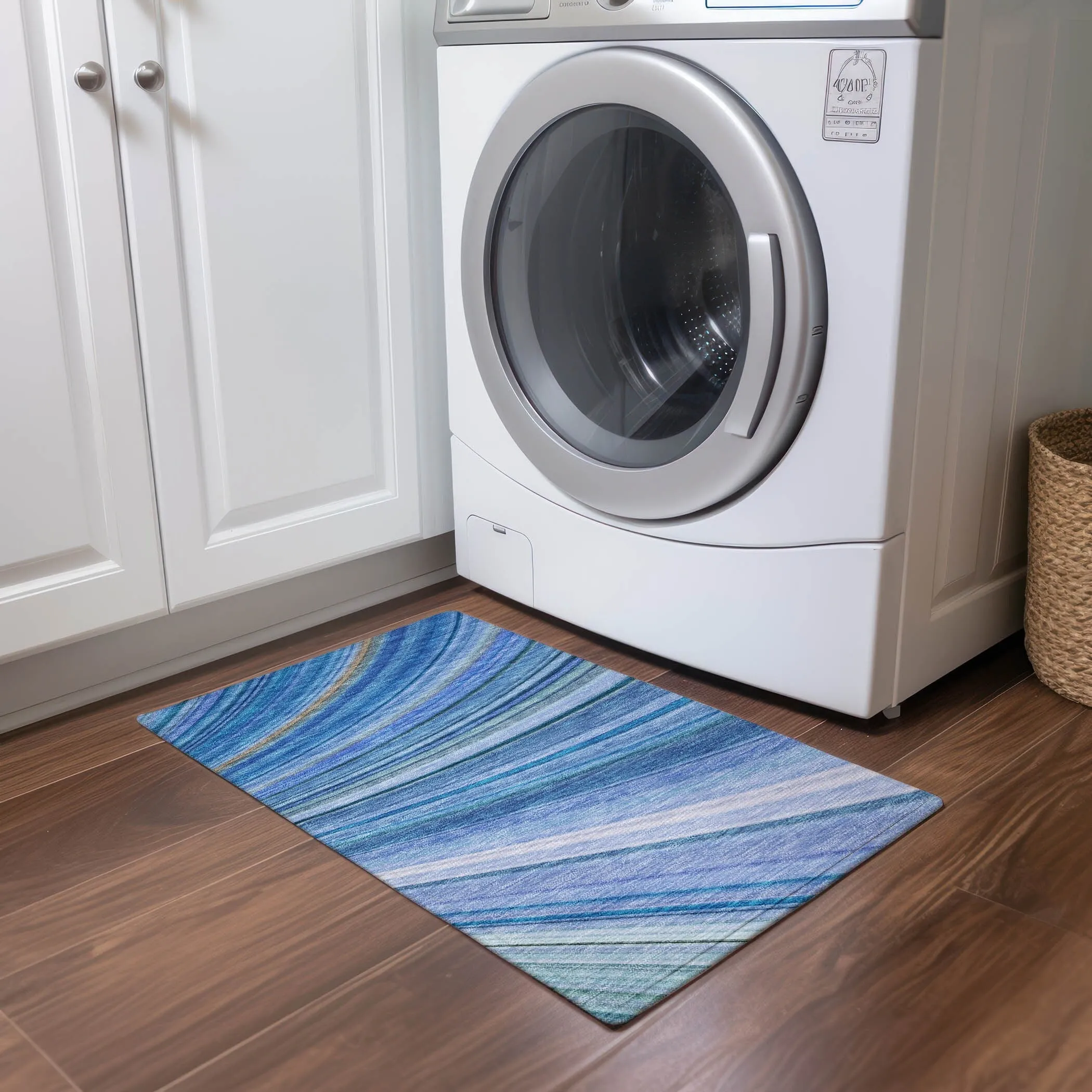 Machine Washable Indoor/ Outdoor Chantille Modern Burst Rug
