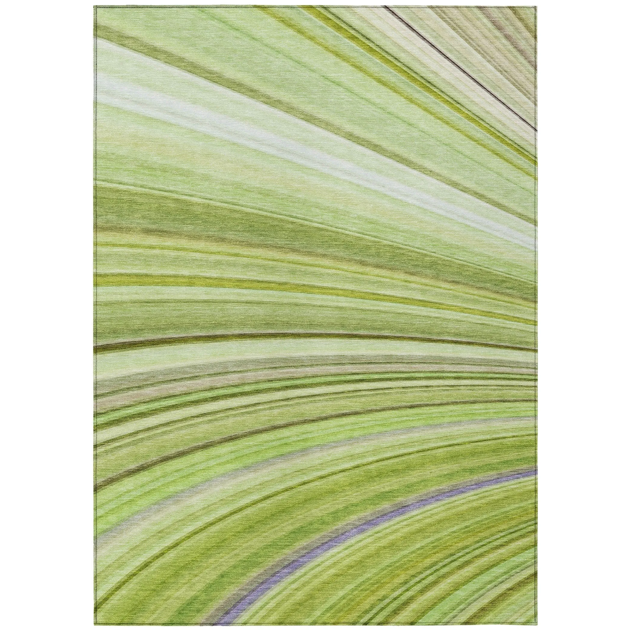 Machine Washable Indoor/ Outdoor Chantille Modern Burst Rug