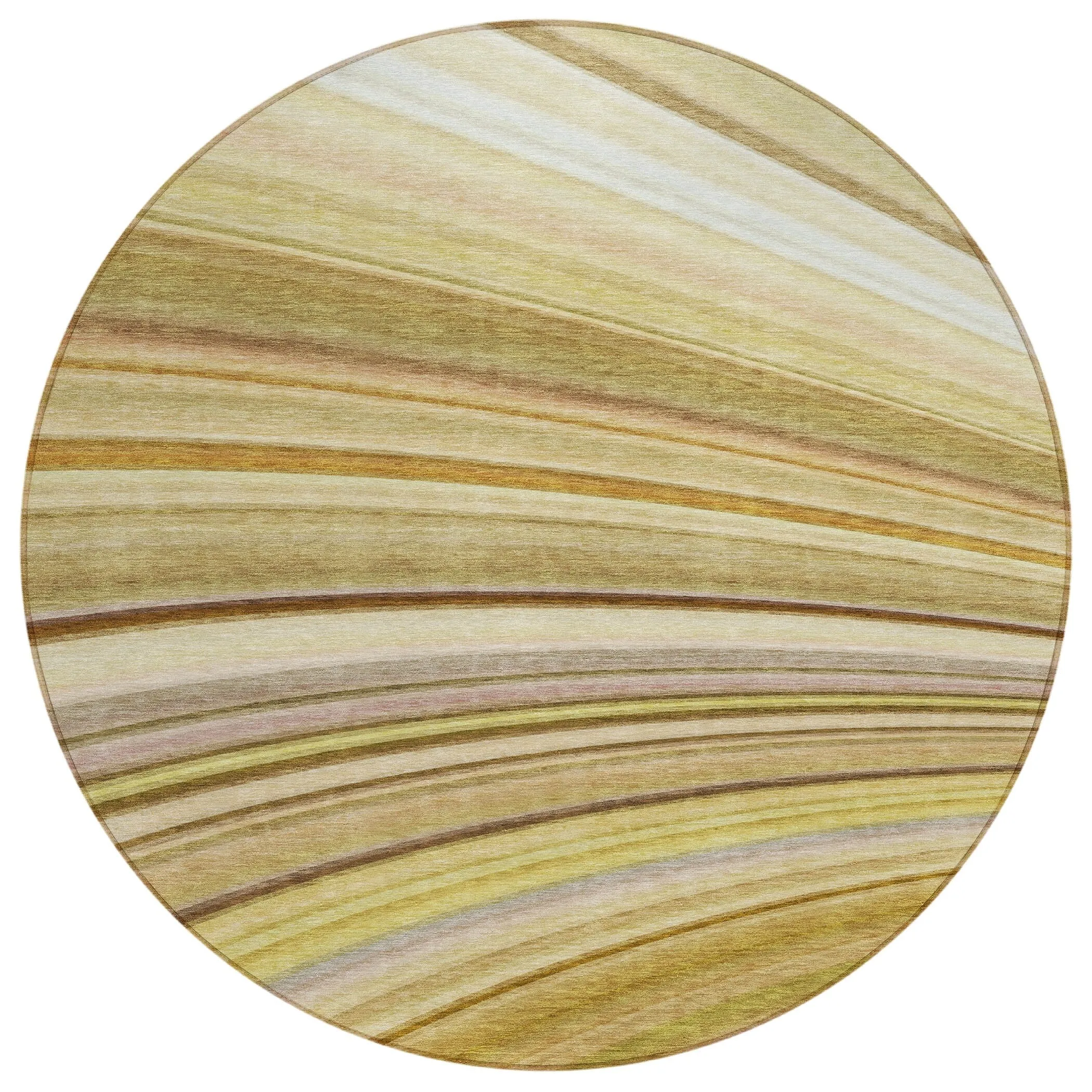 Machine Washable Indoor/ Outdoor Chantille Modern Burst Rug