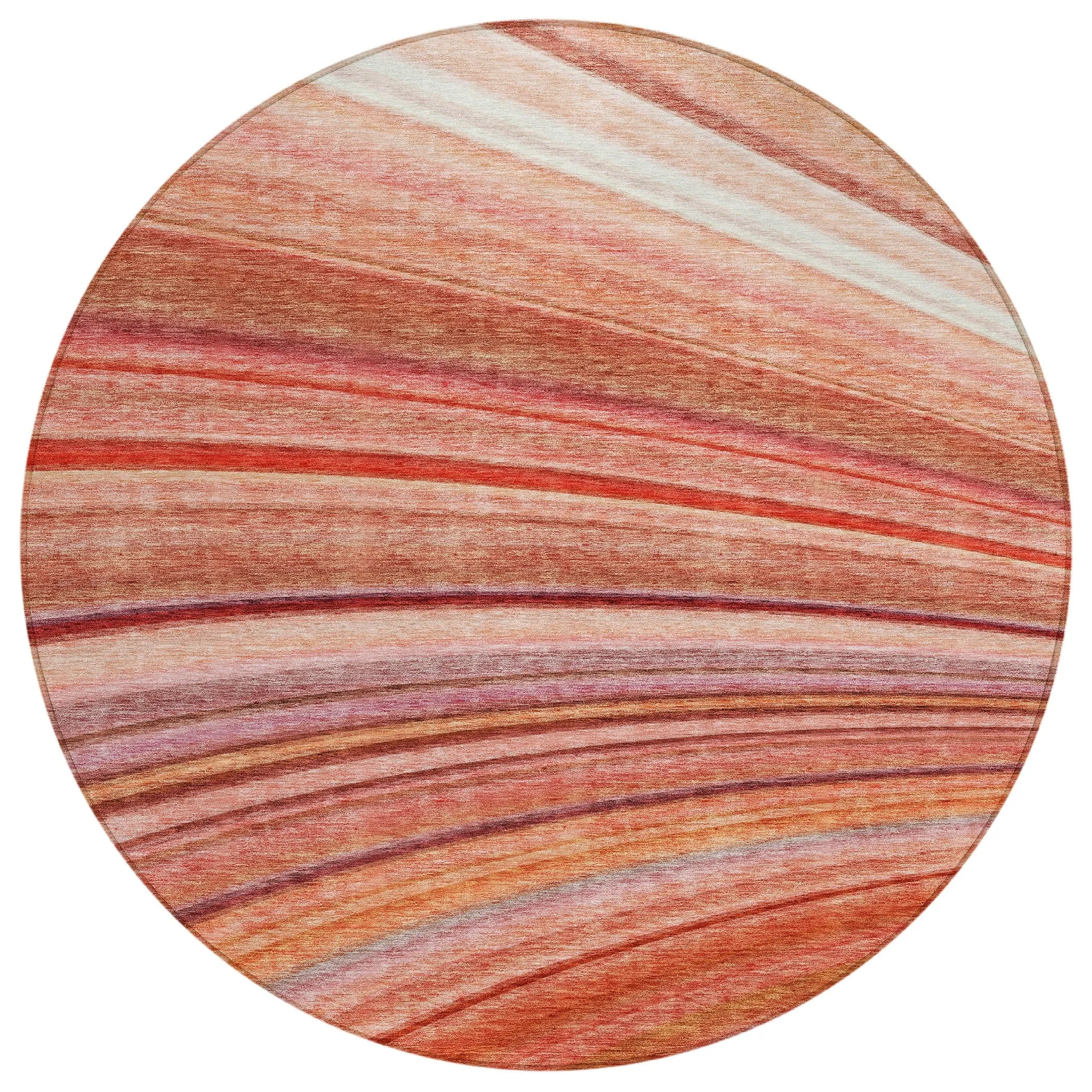 Machine Washable Indoor/ Outdoor Chantille Modern Burst Rug