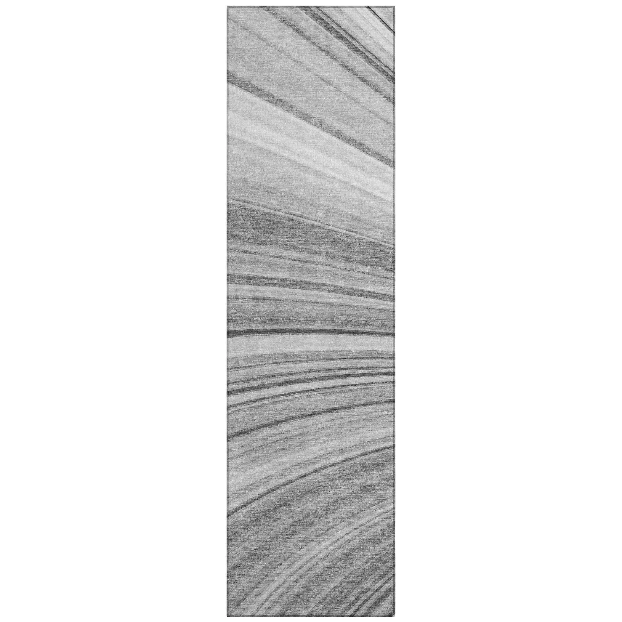 Machine Washable Indoor/ Outdoor Chantille Modern Burst Rug