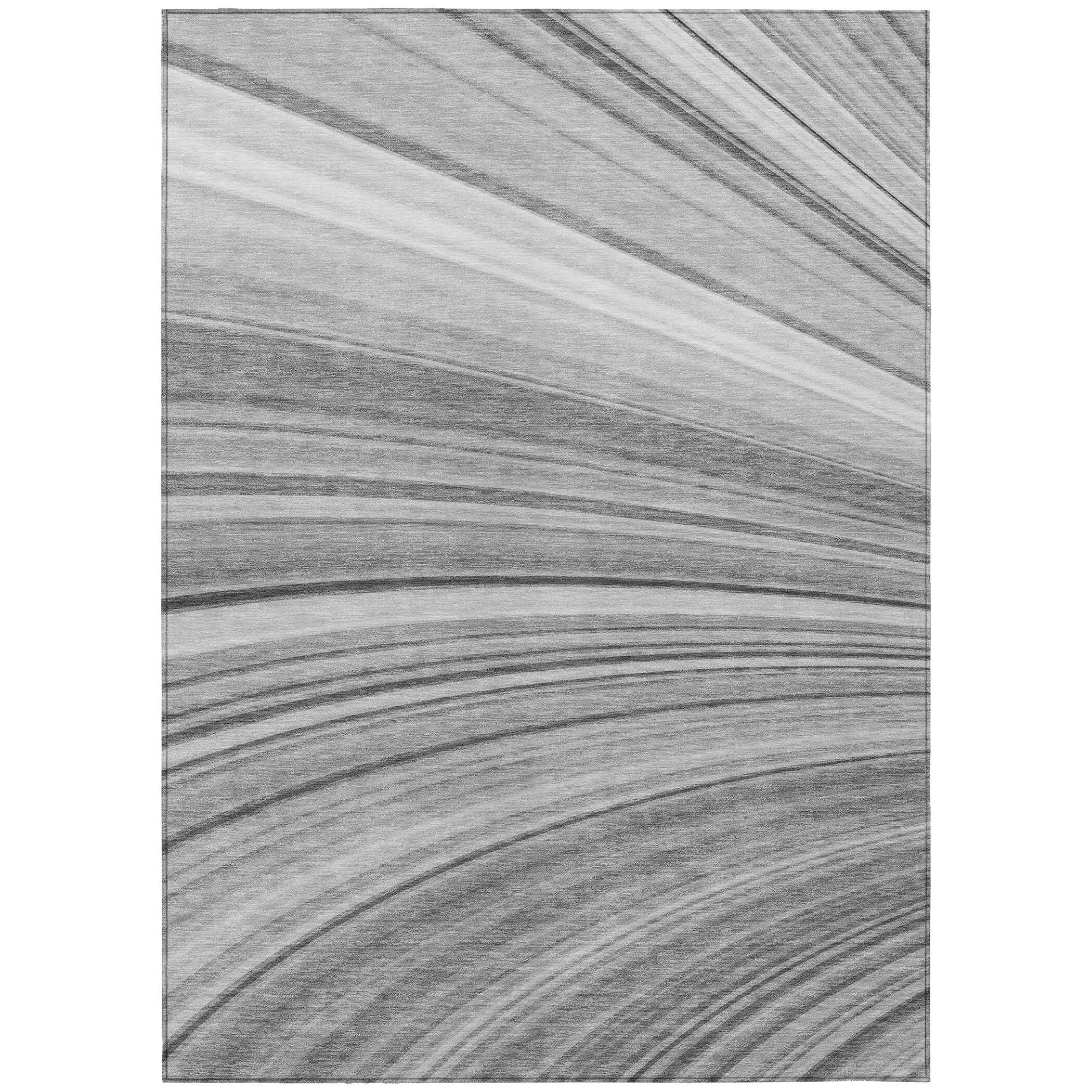 Machine Washable Indoor/ Outdoor Chantille Modern Burst Rug
