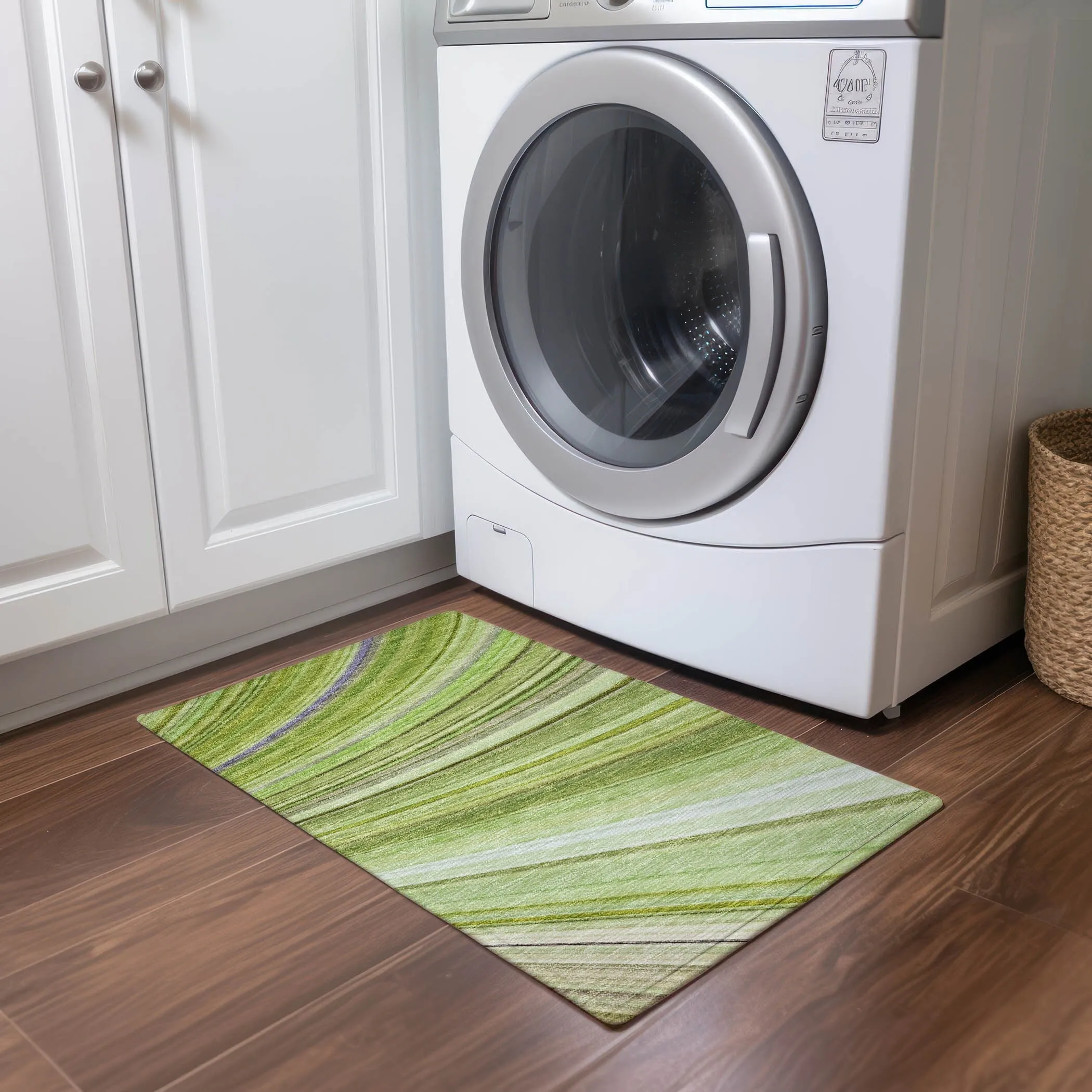 Machine Washable Indoor/ Outdoor Chantille Modern Burst Rug