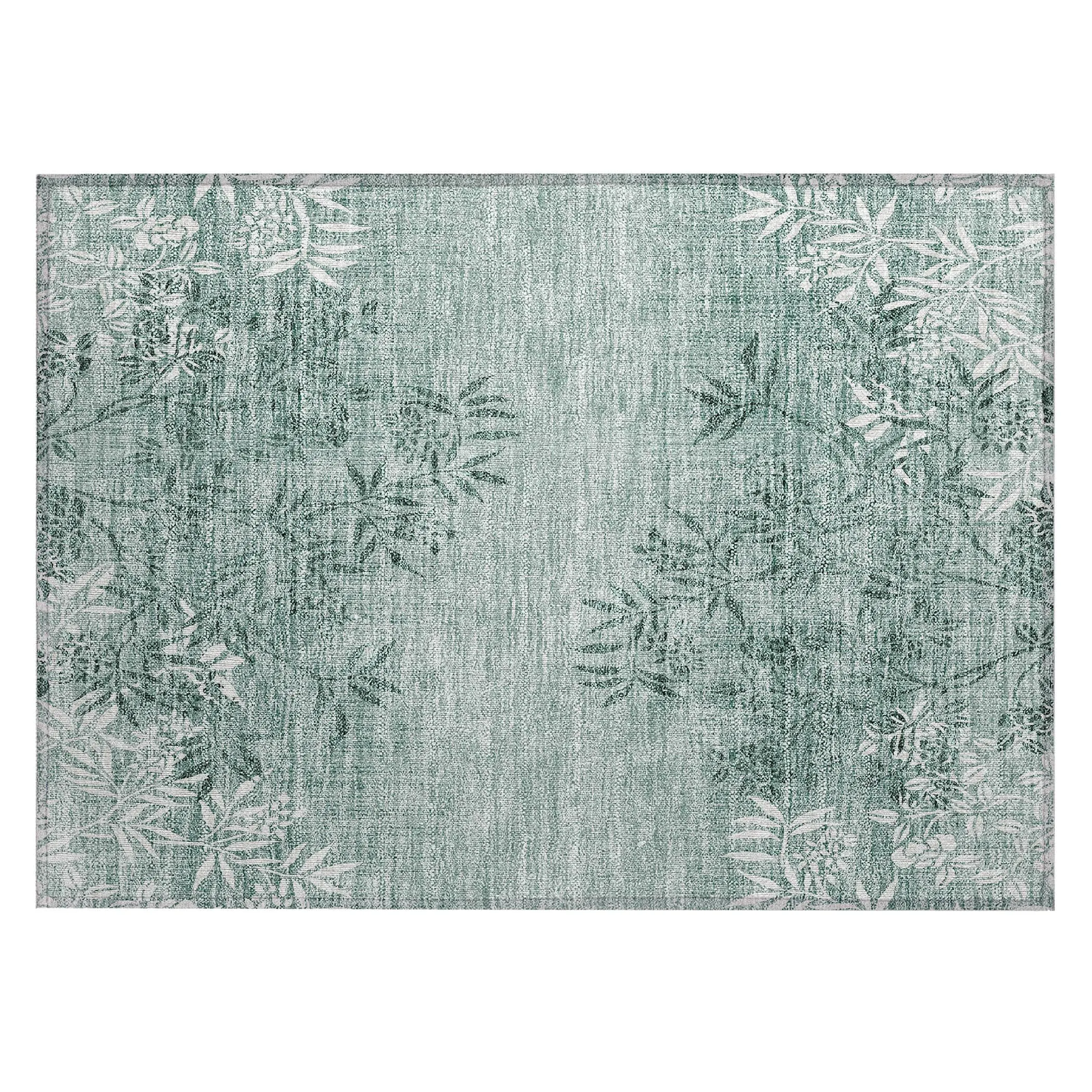 Machine Washable Indoor/ Outdoor Chantille Modern Garden Rug