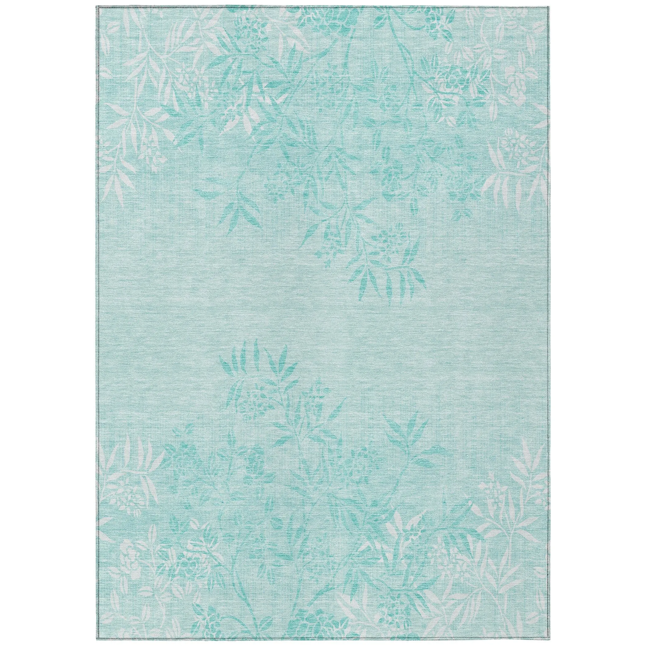 Machine Washable Indoor/ Outdoor Chantille Modern Garden Rug