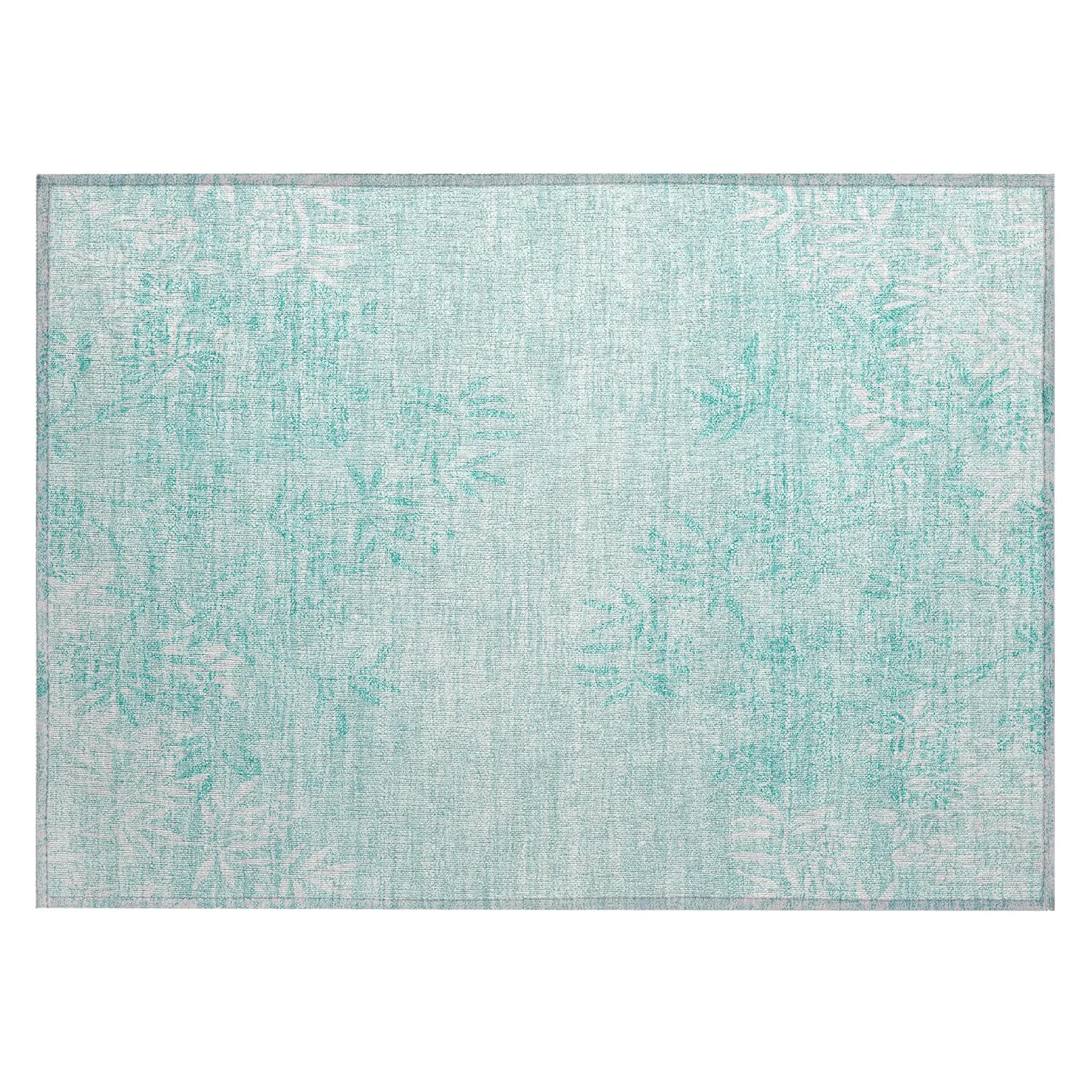 Machine Washable Indoor/ Outdoor Chantille Modern Garden Rug