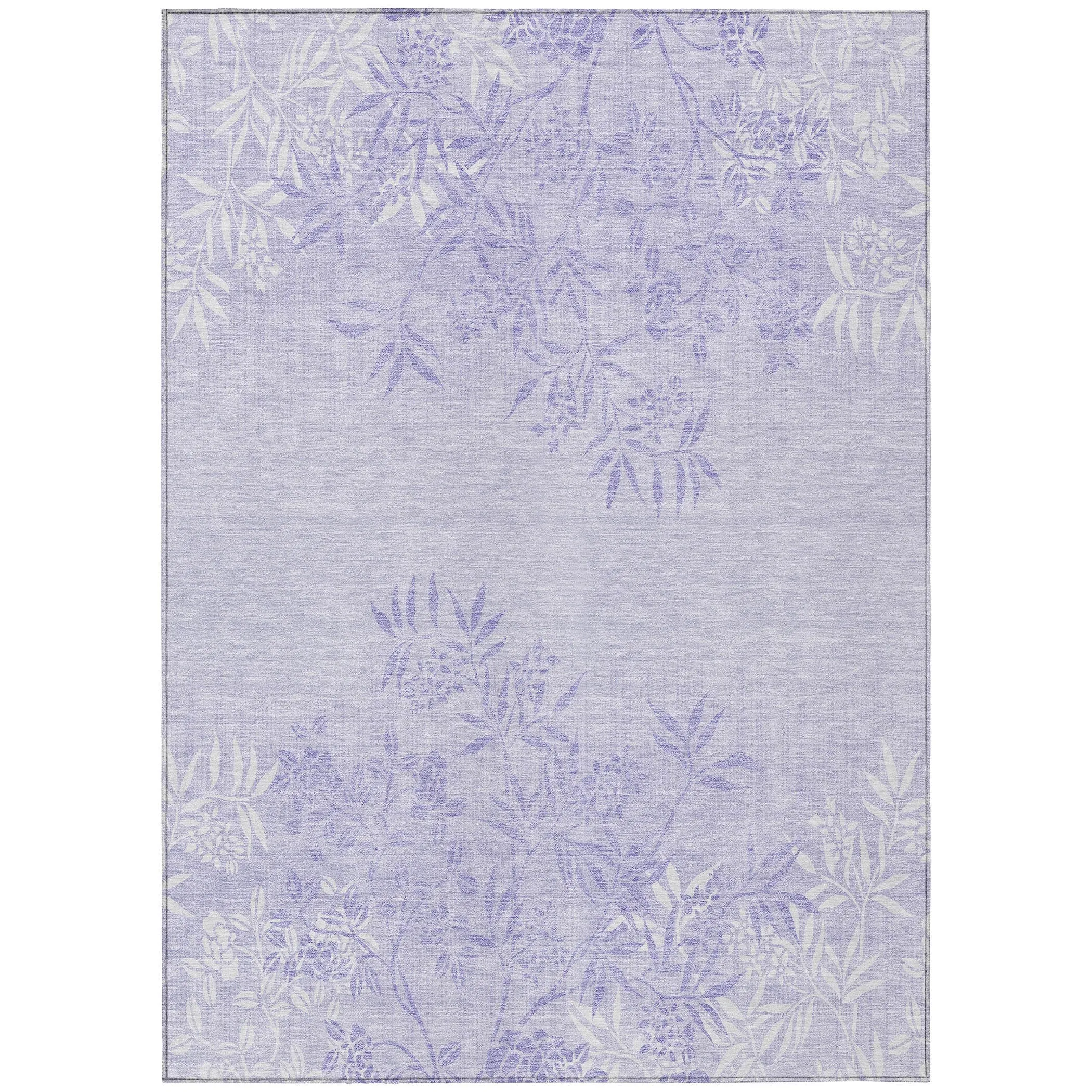 Machine Washable Indoor/ Outdoor Chantille Modern Garden Rug