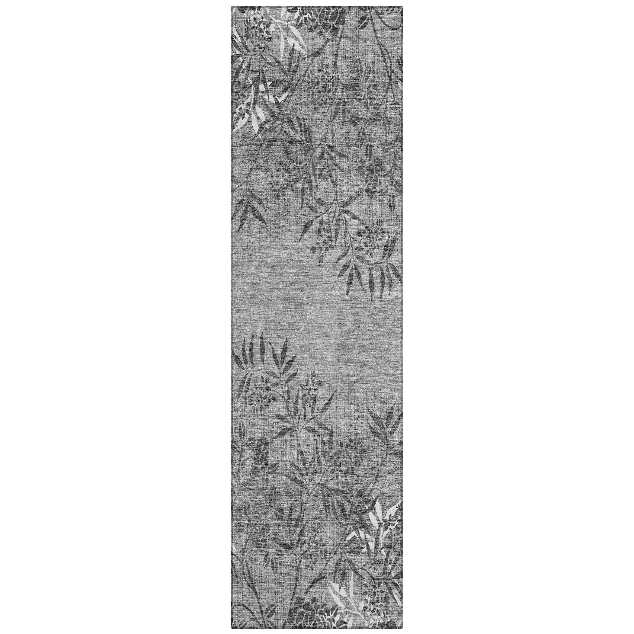 Machine Washable Indoor/ Outdoor Chantille Modern Garden Rug