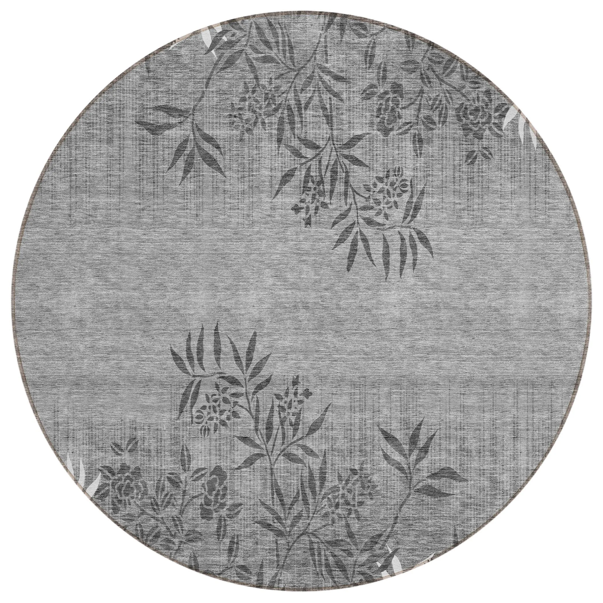 Machine Washable Indoor/ Outdoor Chantille Modern Garden Rug