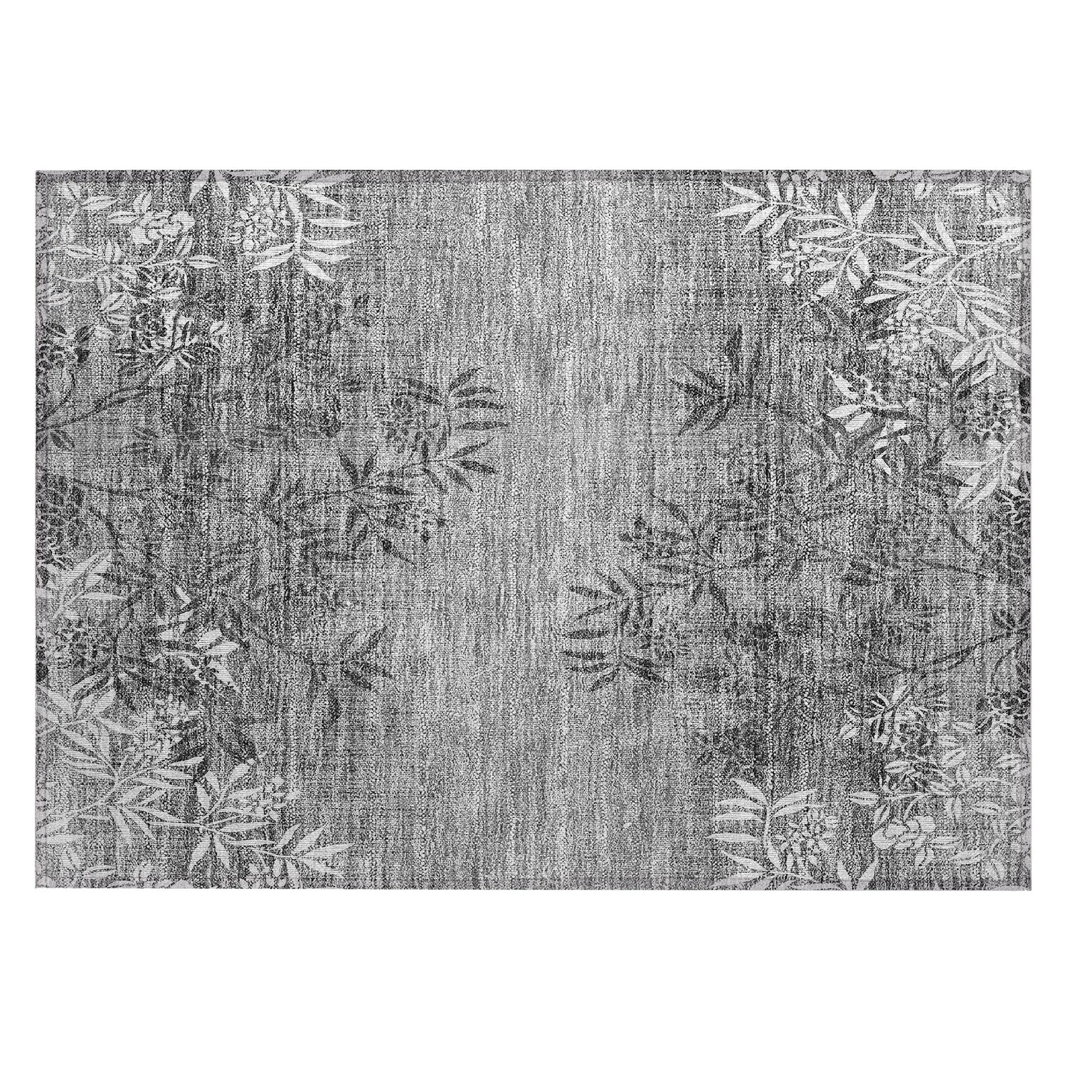 Machine Washable Indoor/ Outdoor Chantille Modern Garden Rug