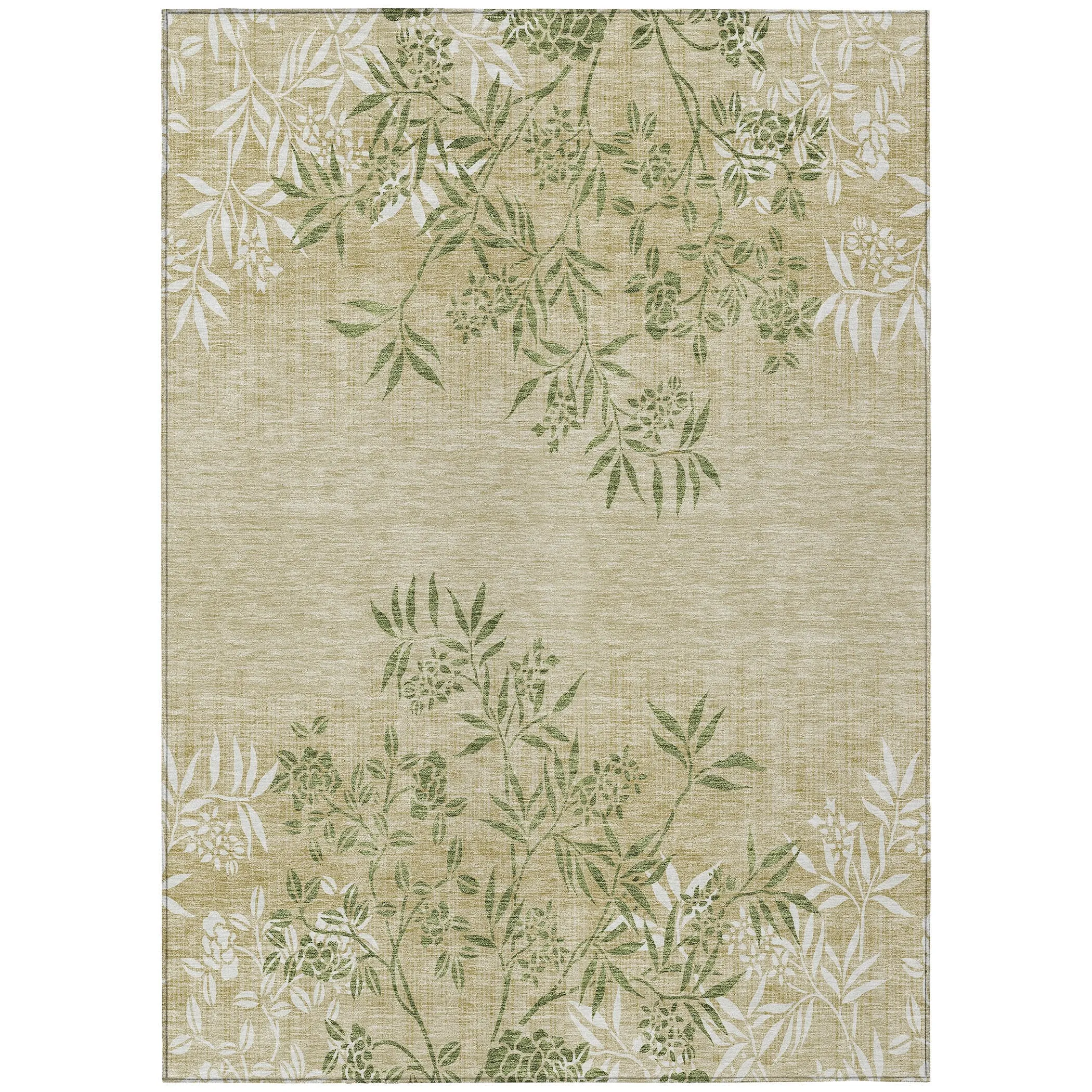 Machine Washable Indoor/ Outdoor Chantille Modern Garden Rug