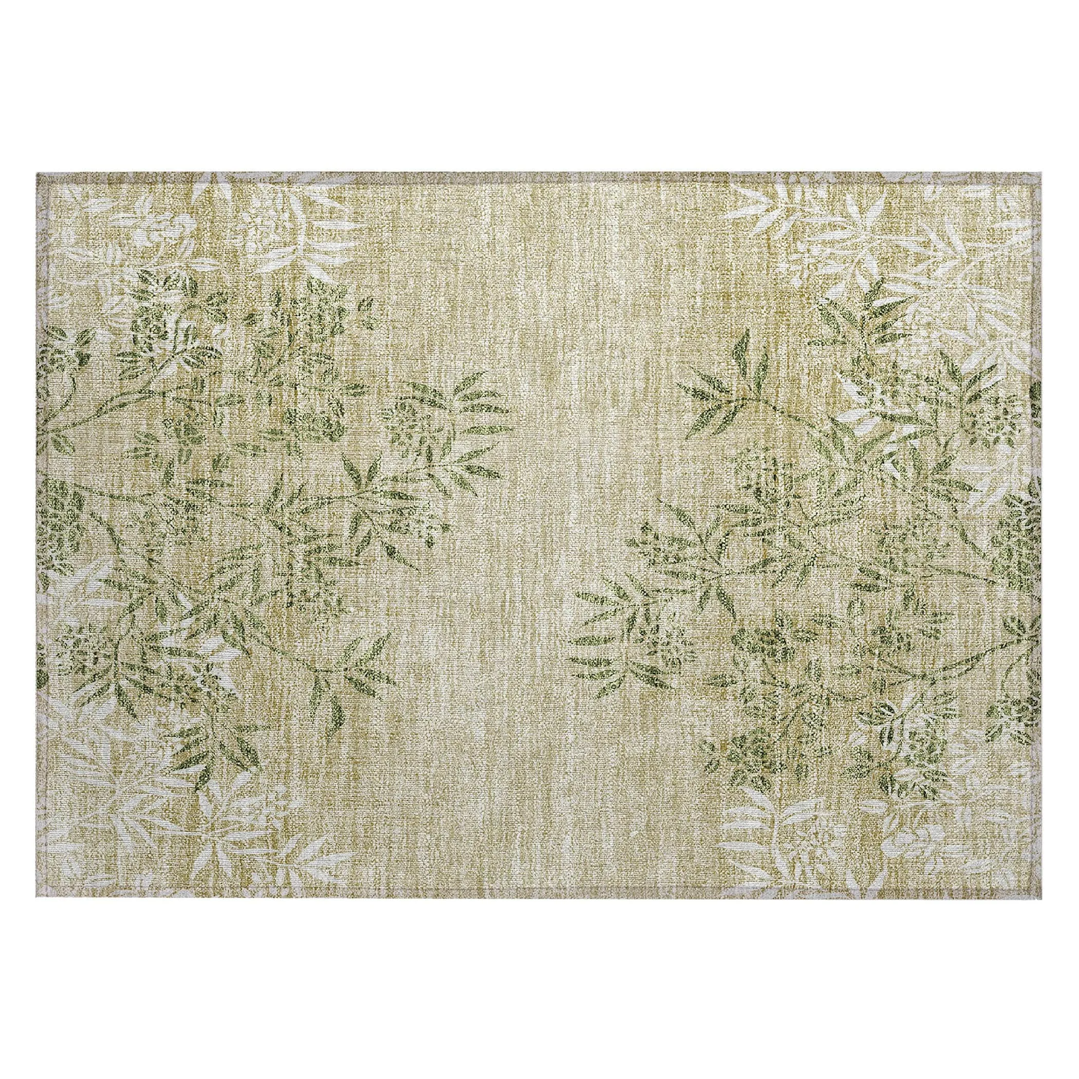 Machine Washable Indoor/ Outdoor Chantille Modern Garden Rug