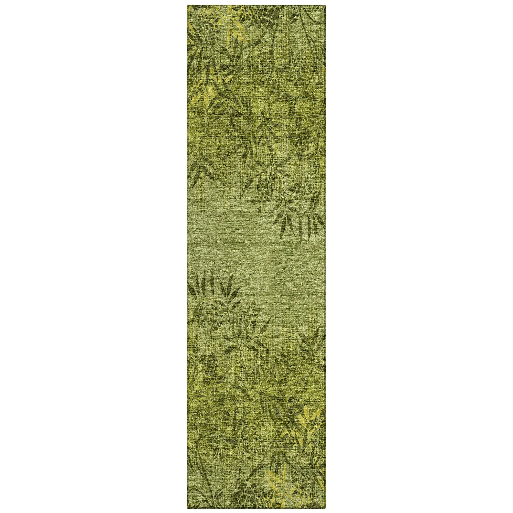 Machine Washable Indoor/ Outdoor Chantille Modern Garden Rug