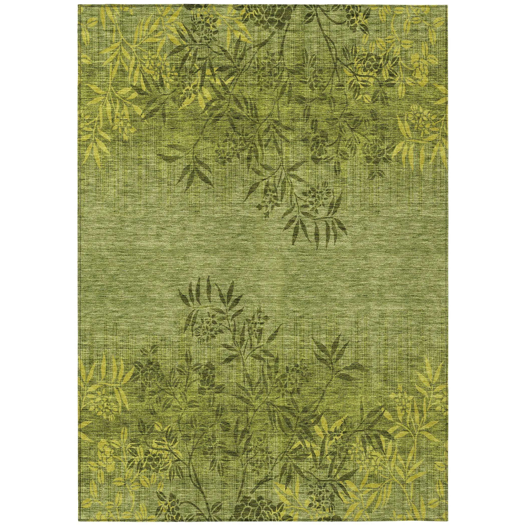 Machine Washable Indoor/ Outdoor Chantille Modern Garden Rug