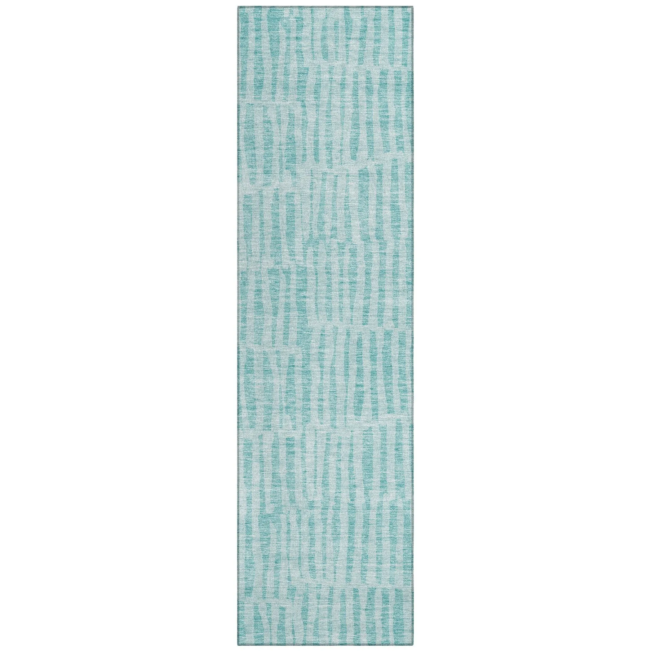 Machine Washable Indoor/ Outdoor Chantille Modern Geo Rug