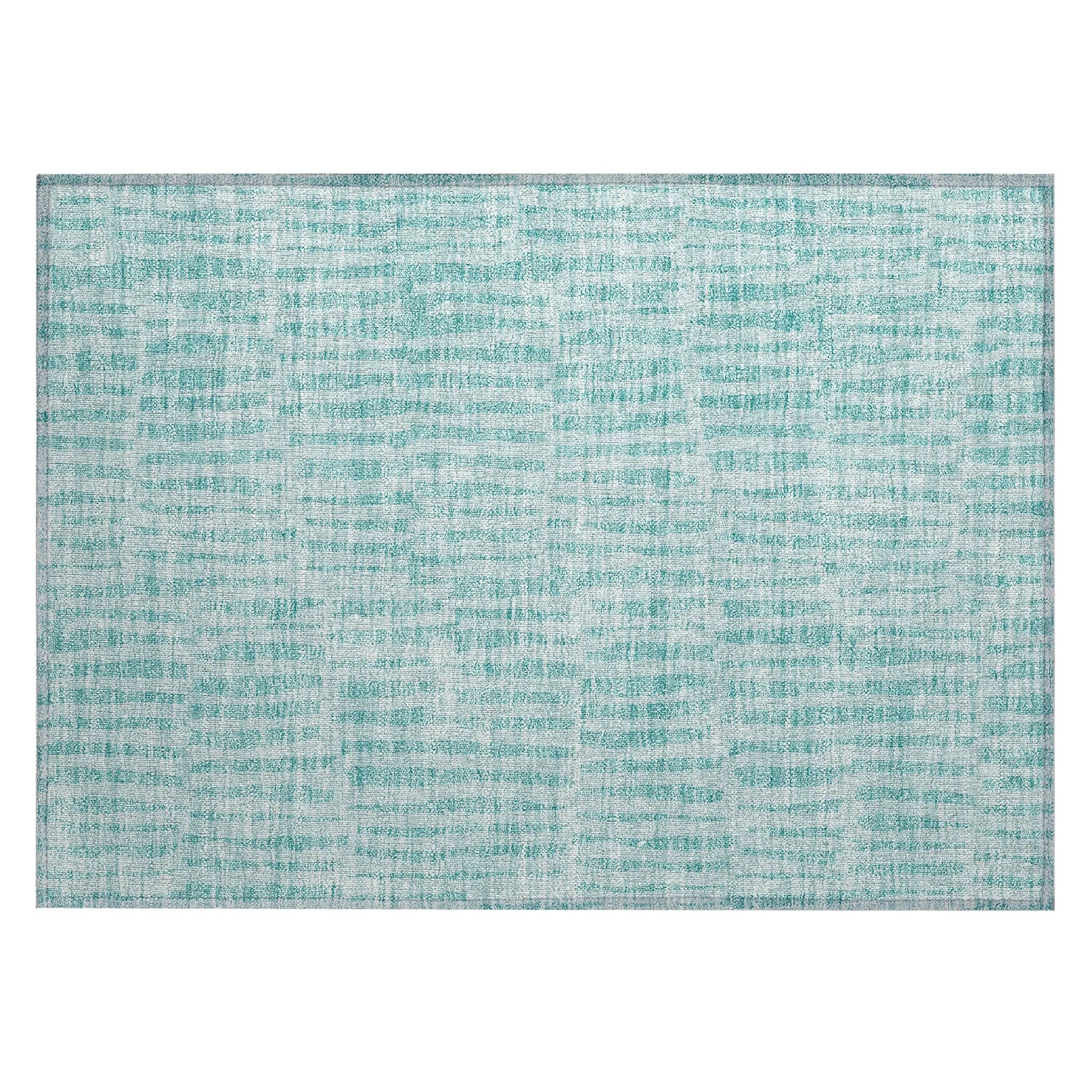 Machine Washable Indoor/ Outdoor Chantille Modern Geo Rug