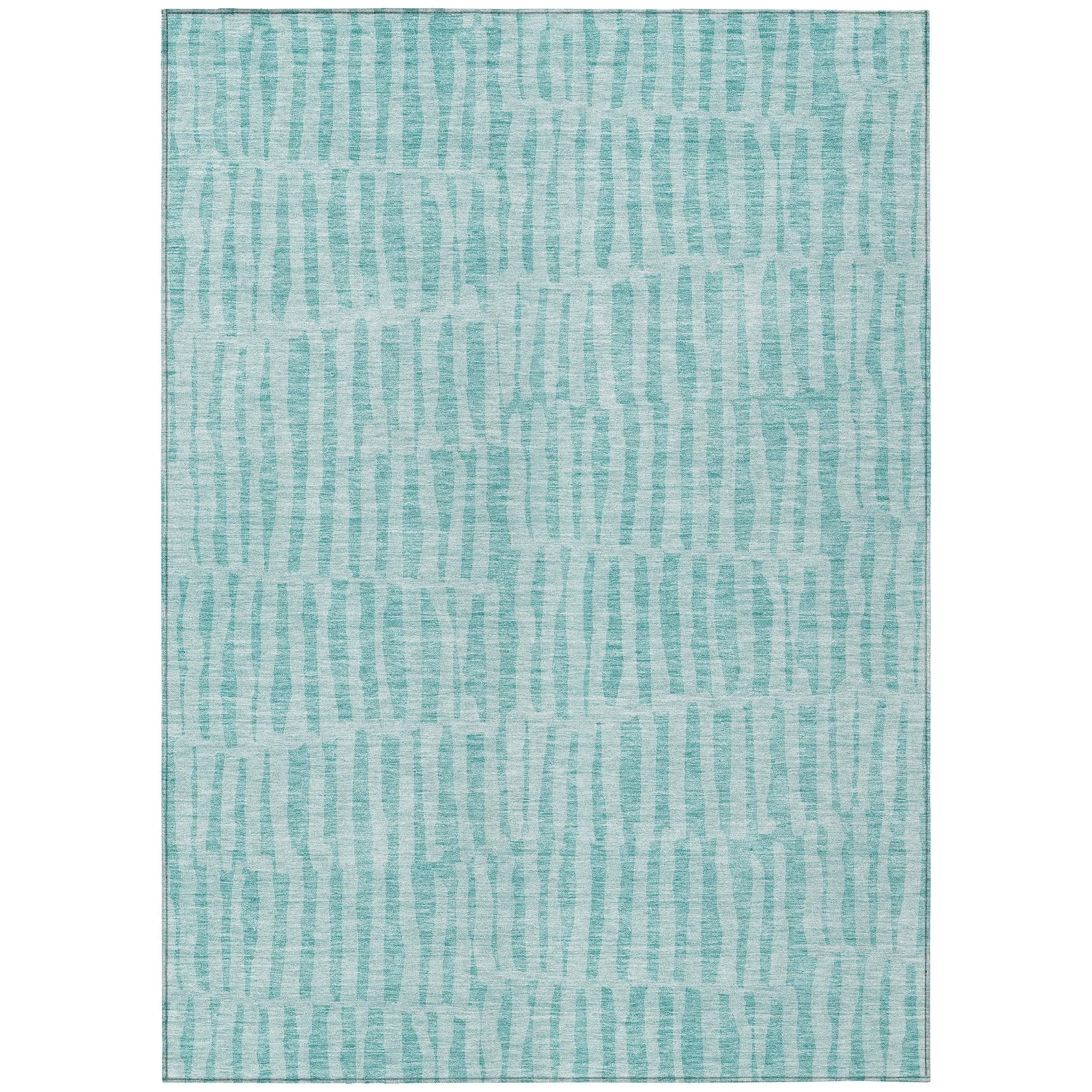Machine Washable Indoor/ Outdoor Chantille Modern Geo Rug